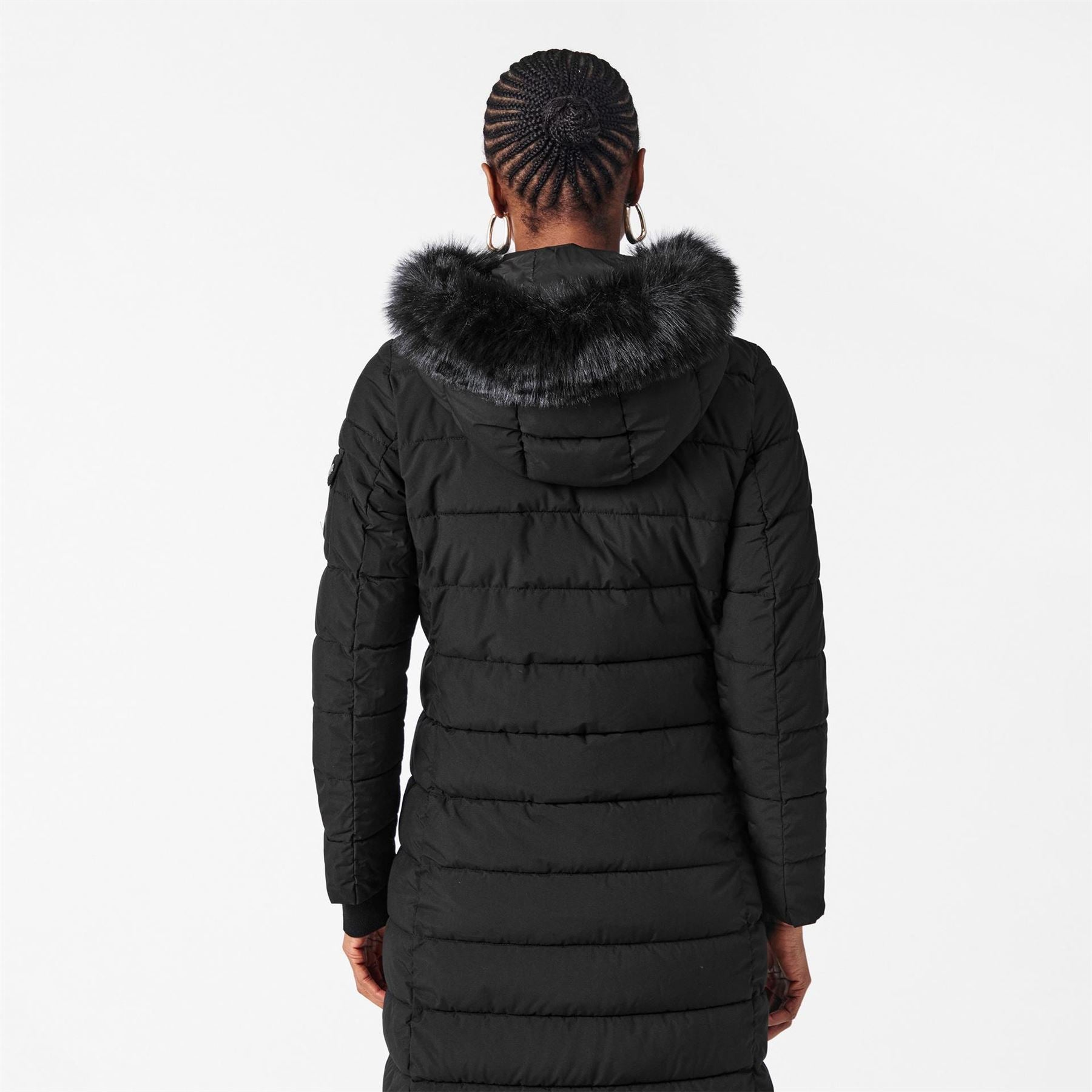 Lauren by Ralph Lauren Real Leather Long Puffer Jacket