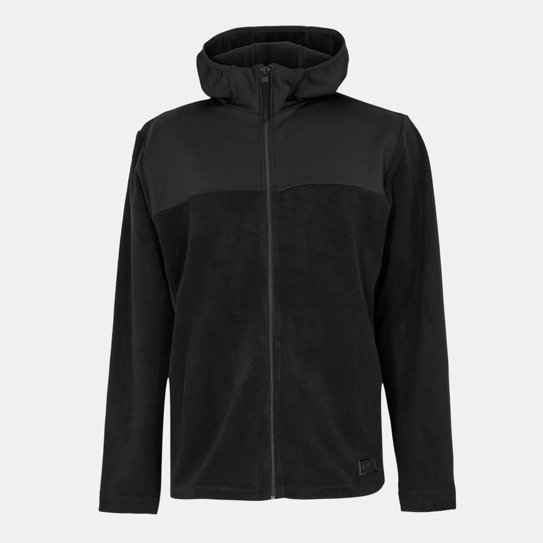 Rains Sintra Hooded Neck Solid Patterned Full Zipper Jacket