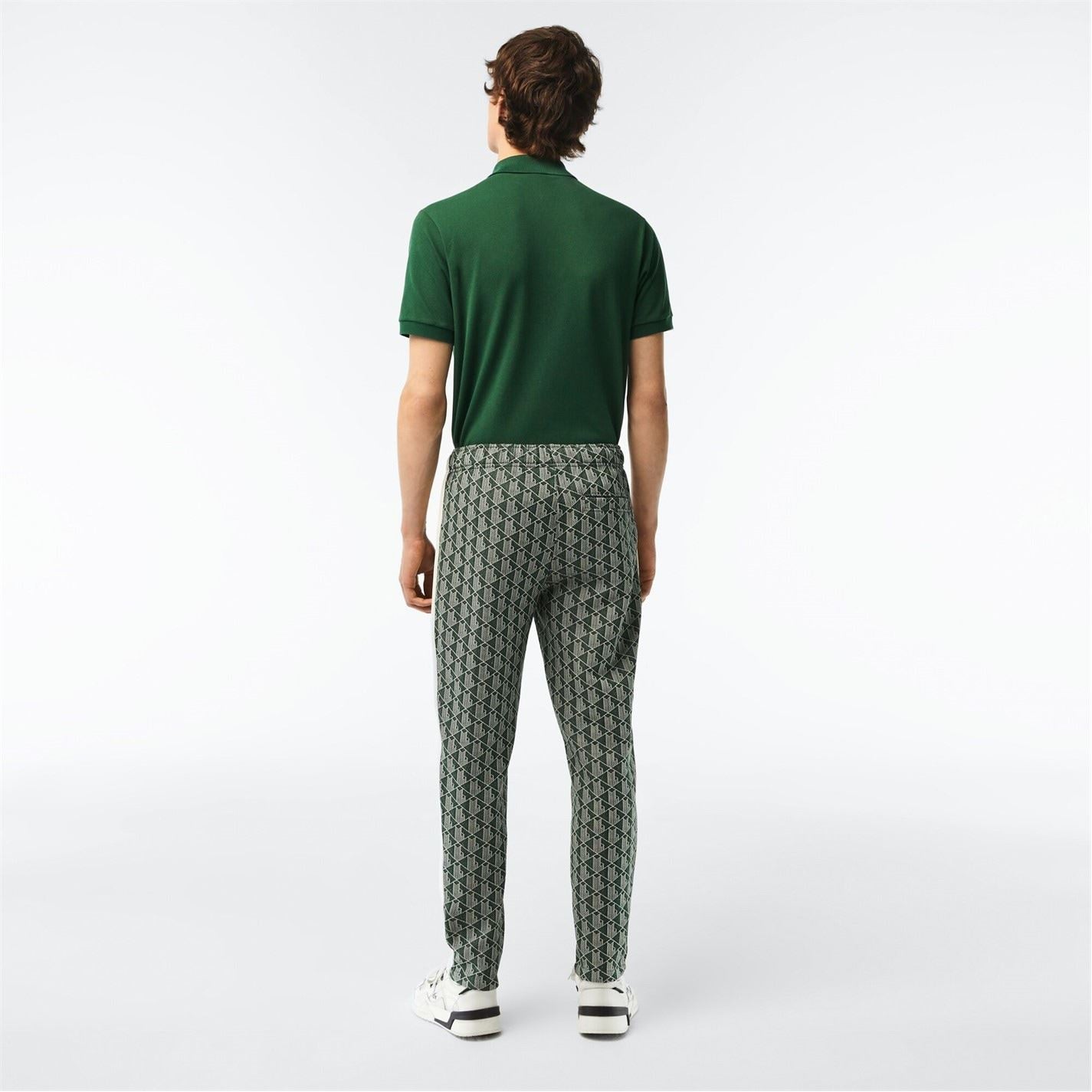 Lacoste Geometric Patterned Regular Fit Straight Pants