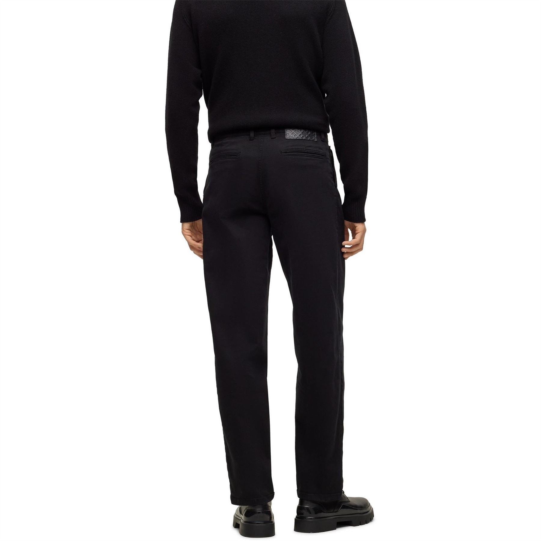 Boss Tulsa Solid Patterned Straight Chinos
