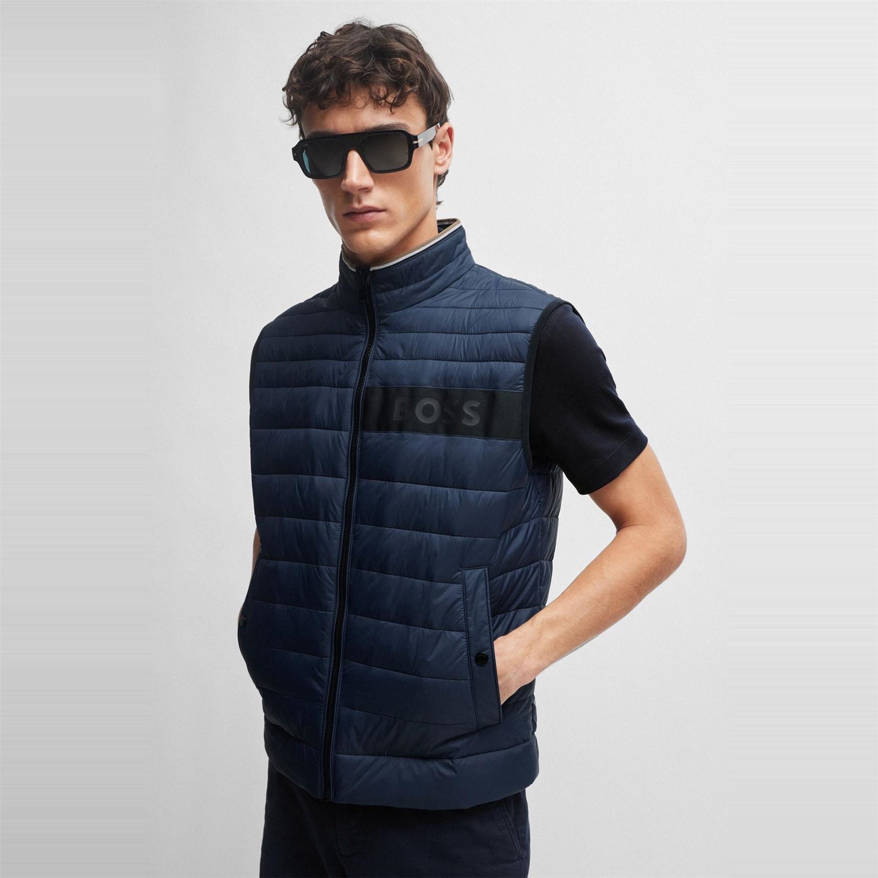 Boss Darolan Solid Patterned Gilet
