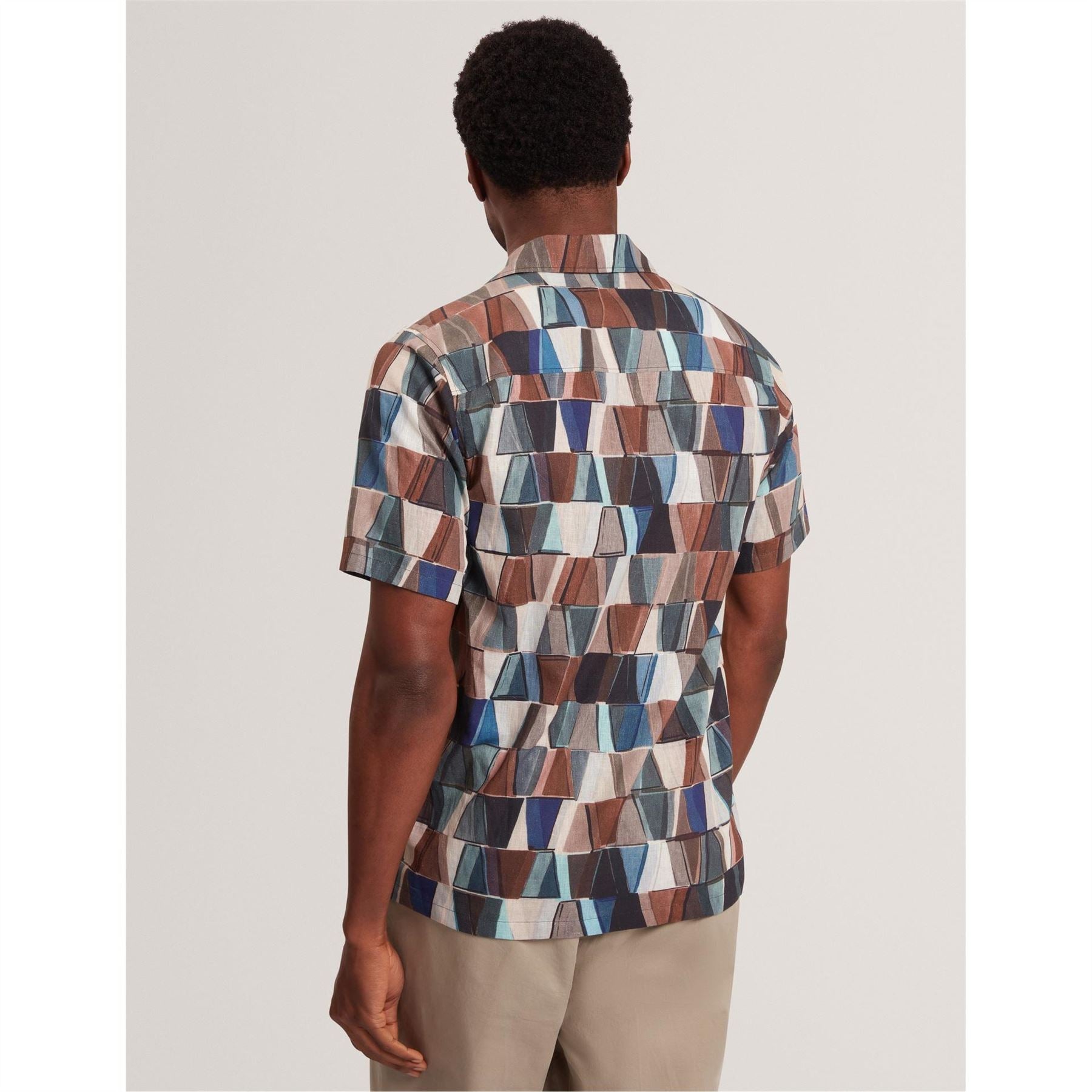 Ted Baker SS Linen Print T Sn62