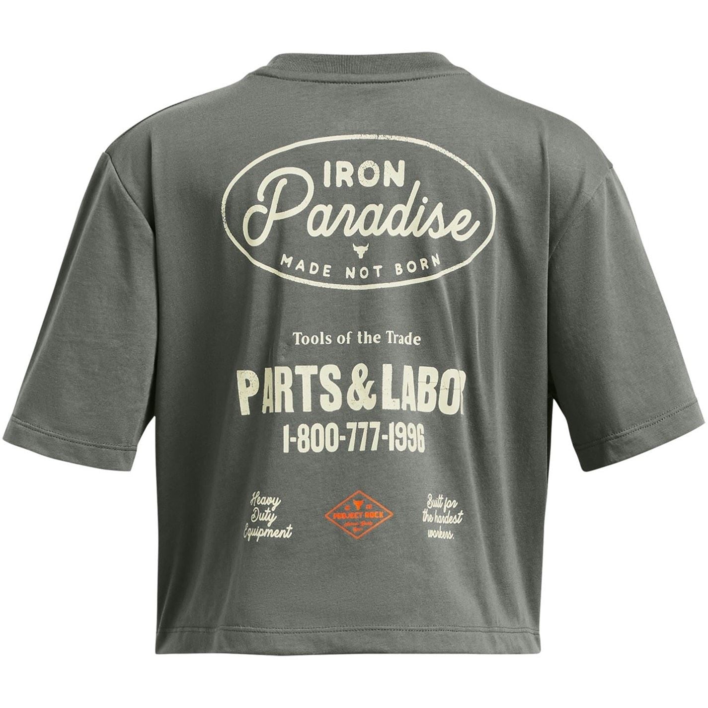 Under Armour Campus Rock Cropped Lettering T-Shirt