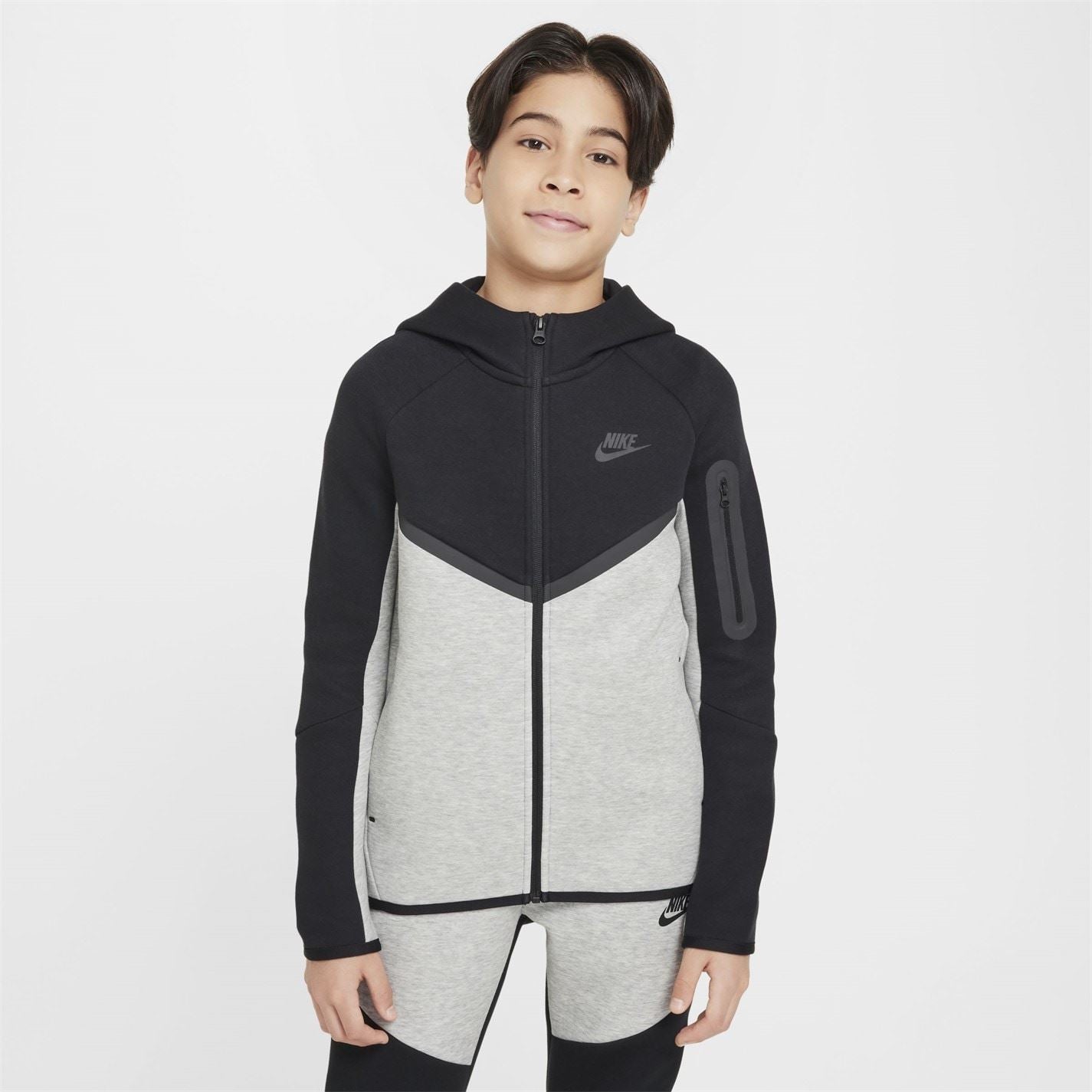 Nike Sportswear Tech Fleece Big Kids  Full Zip Hoodie