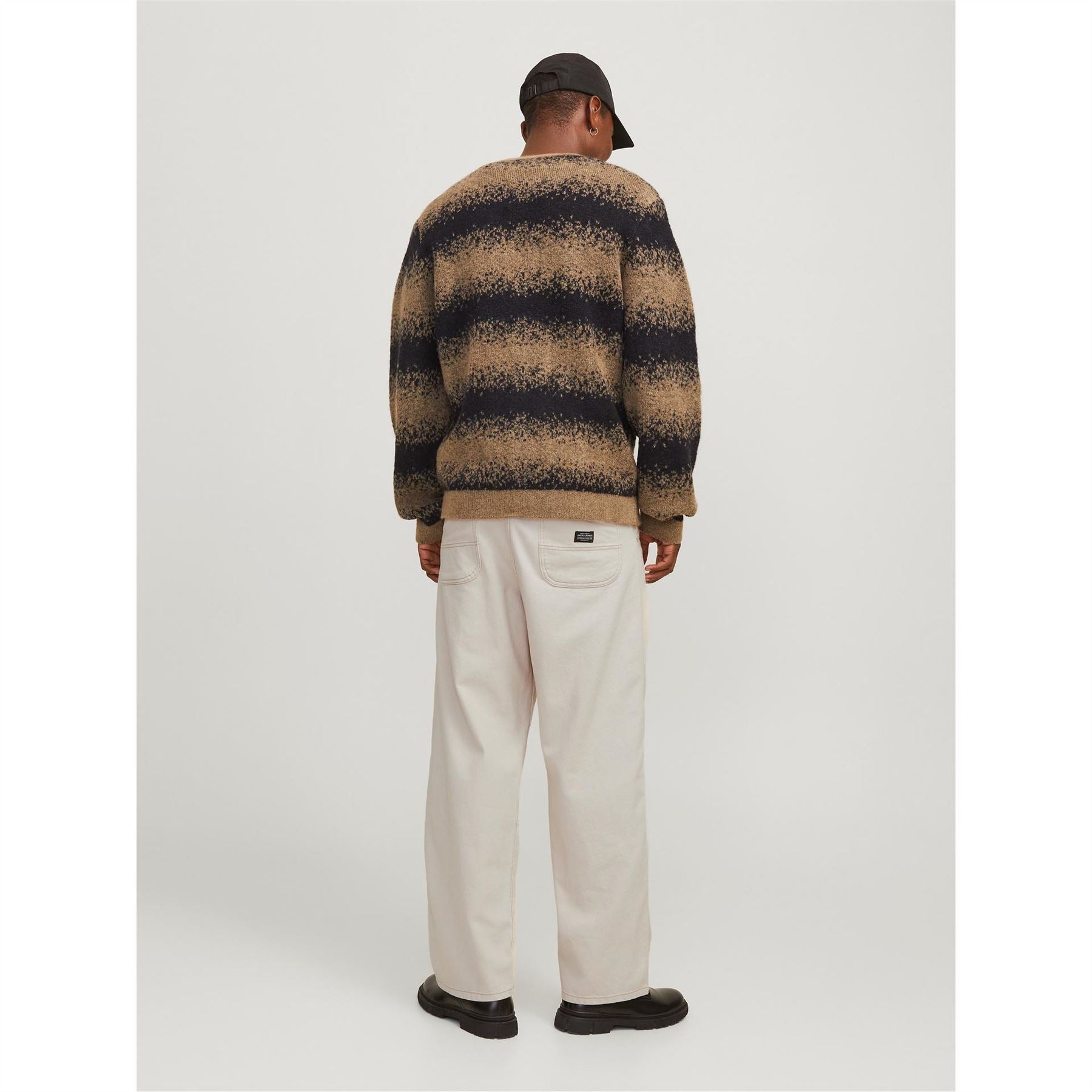 Jack and Jones Owen Solid Patterned Wide Leg Cargo Pants
