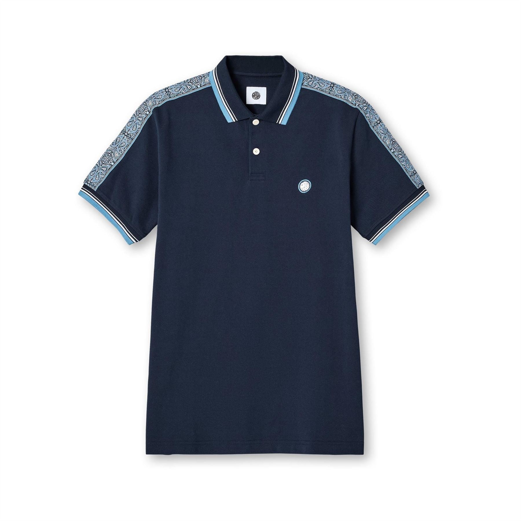 Pretty Green Eclipse Tape Short Sleeve Polo Shirt