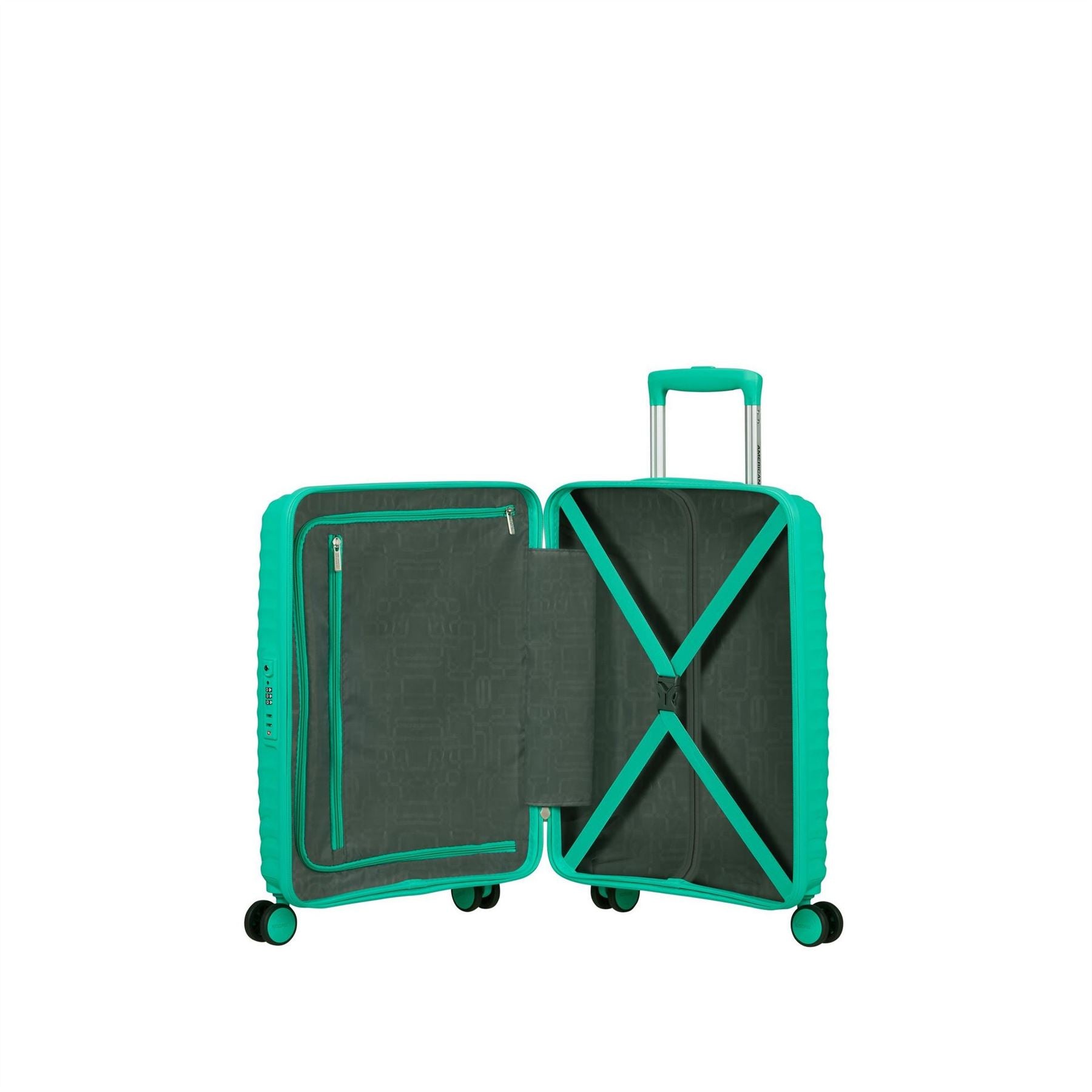 American Tourister Spinner 55x40x20cm Tsa Cabin Hard Suitcase
