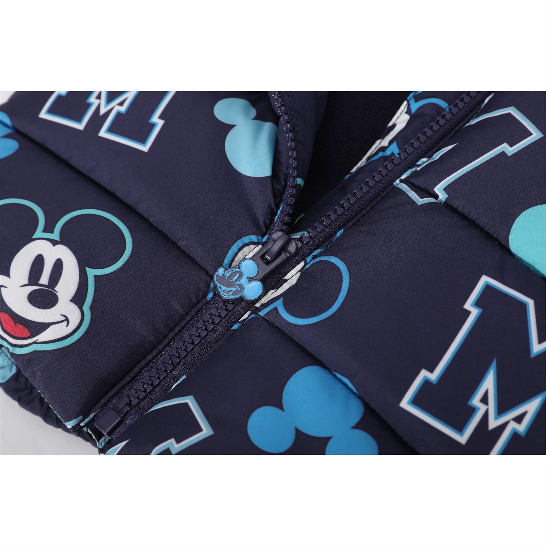 Character  Hooded Long Sleeve Short Puffer Jacket