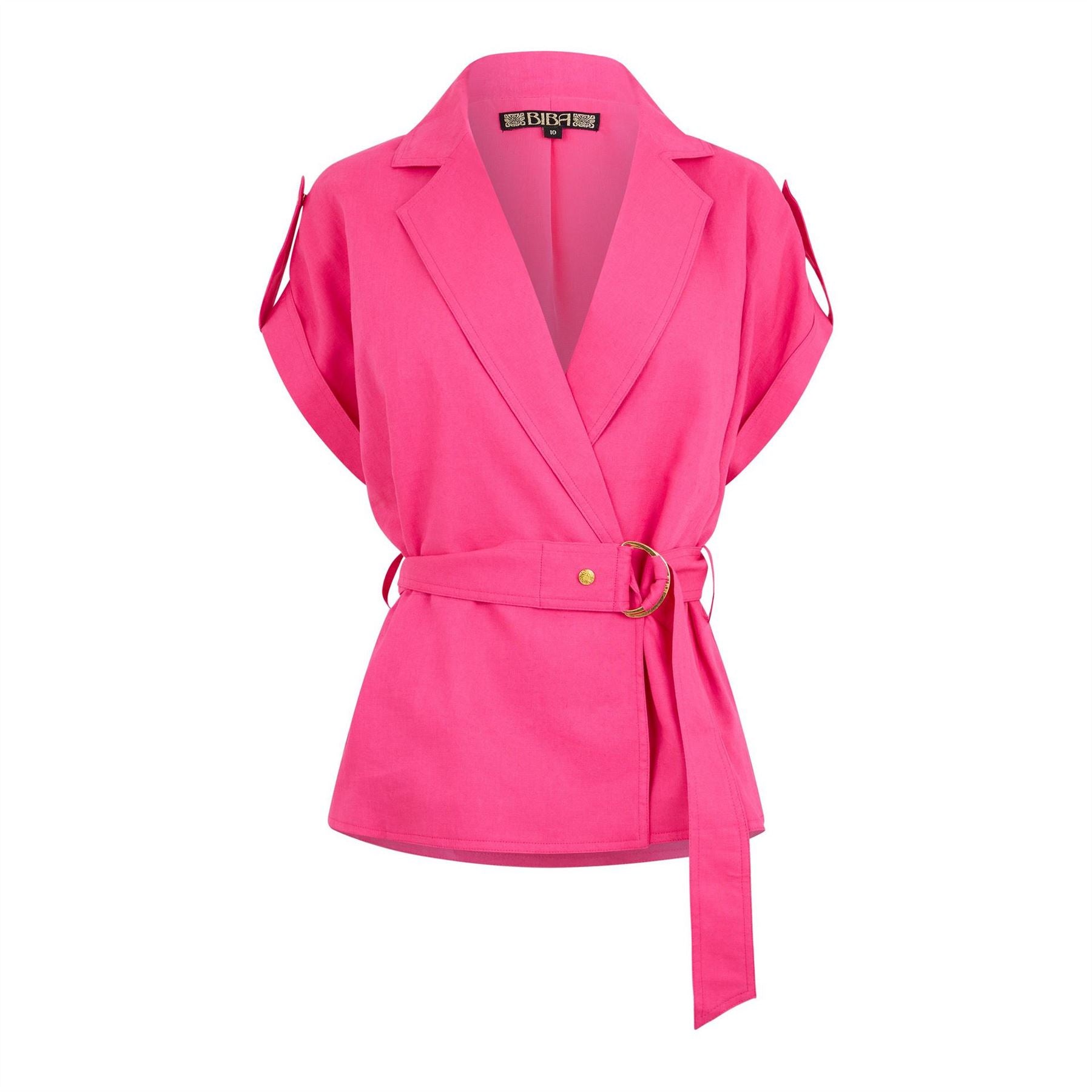Biba Linen Short Sleeve Jacket
