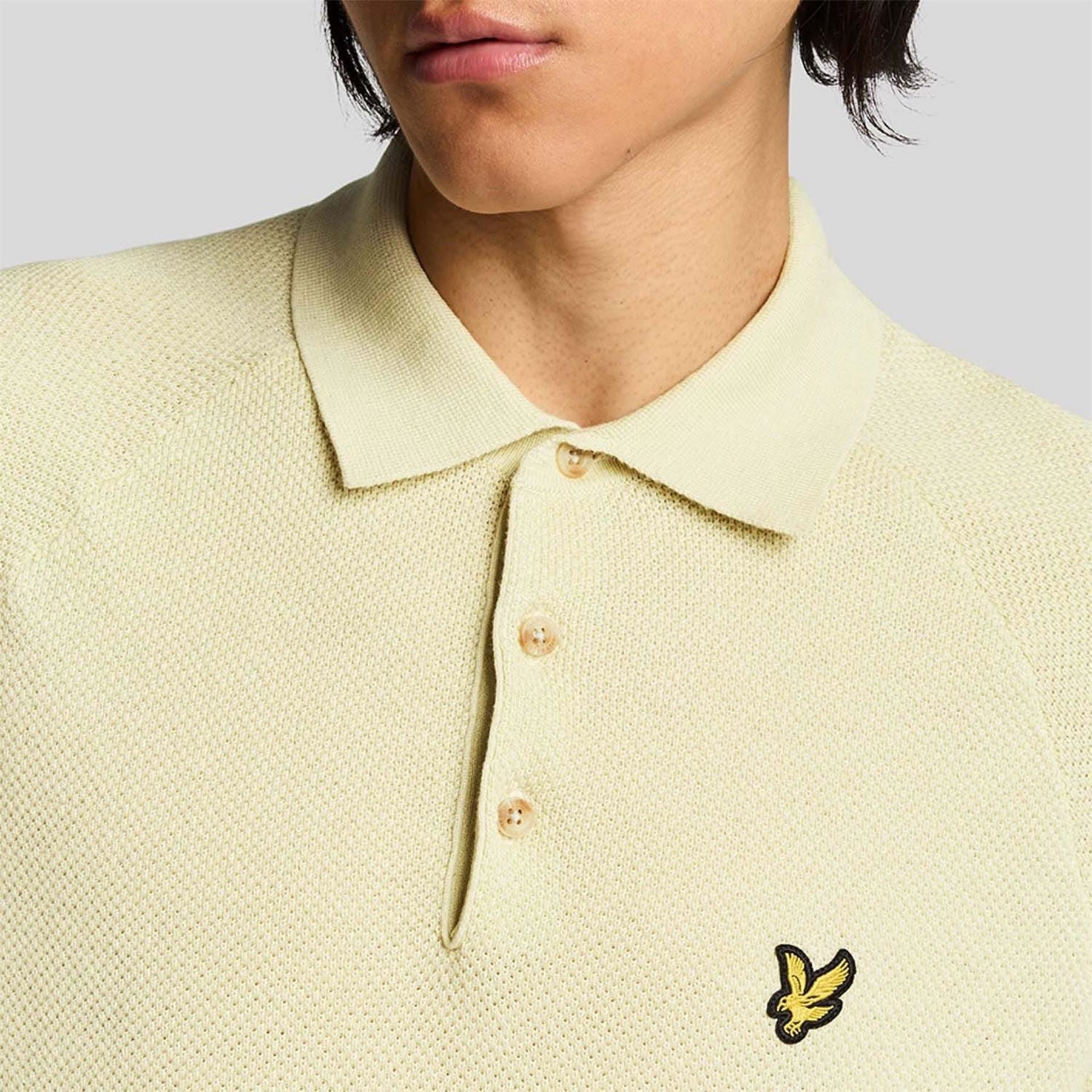 Lyle and Scott Blend Knitted Polo Shirt