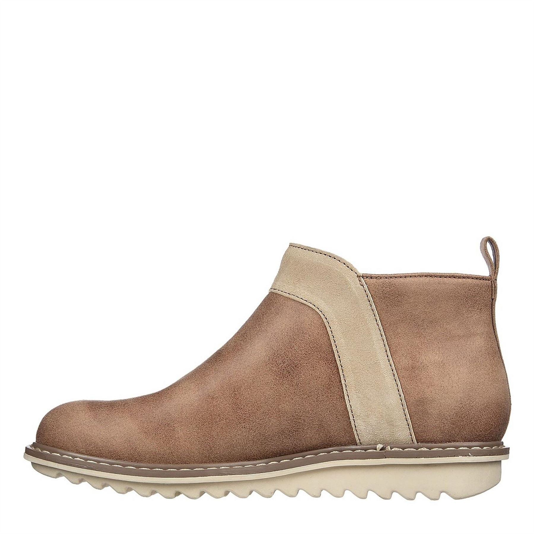 Skechers Arch Fit Ankle Boots with Side Zipper