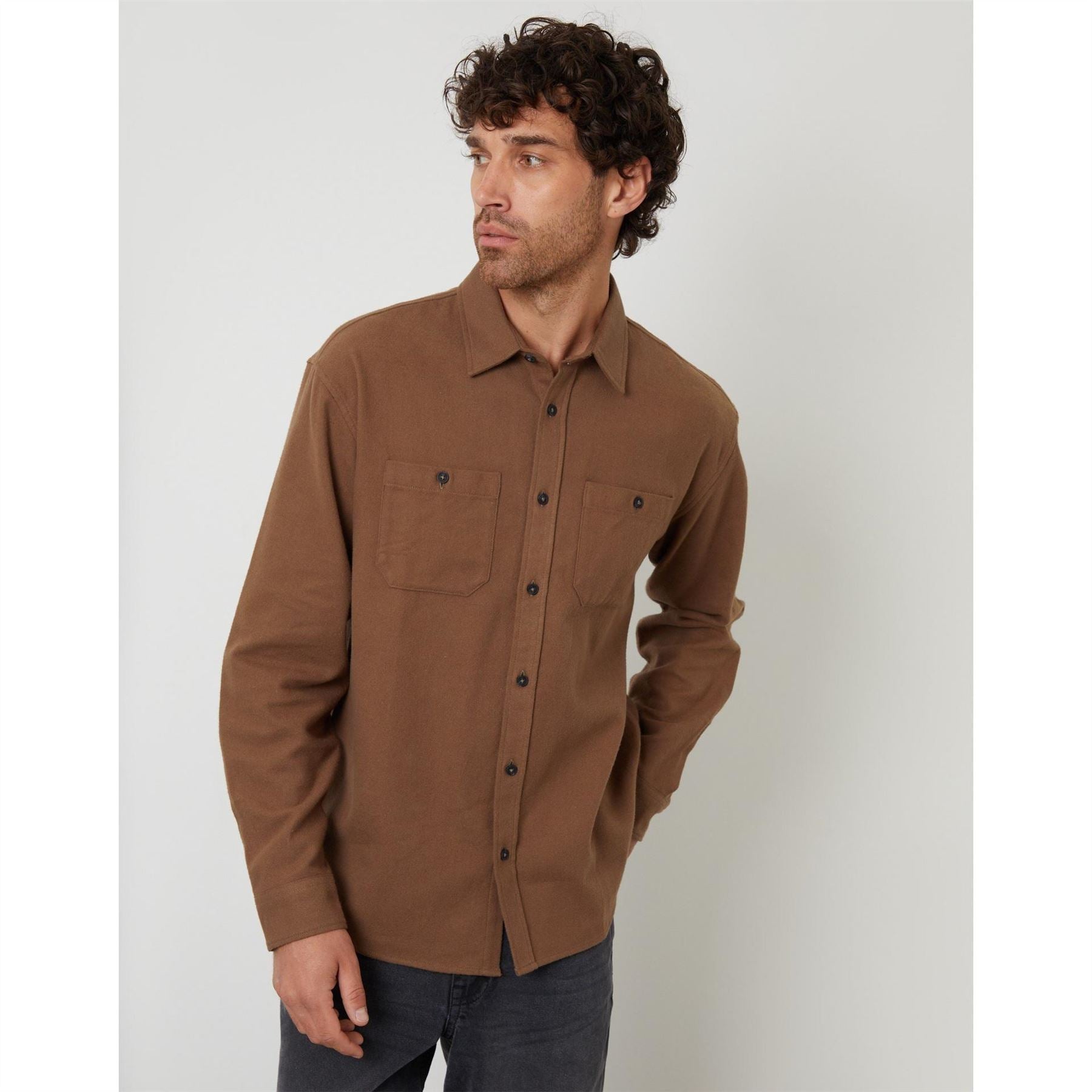 Threadbare Tb Firfield Long Sleeve Patterned Shirt