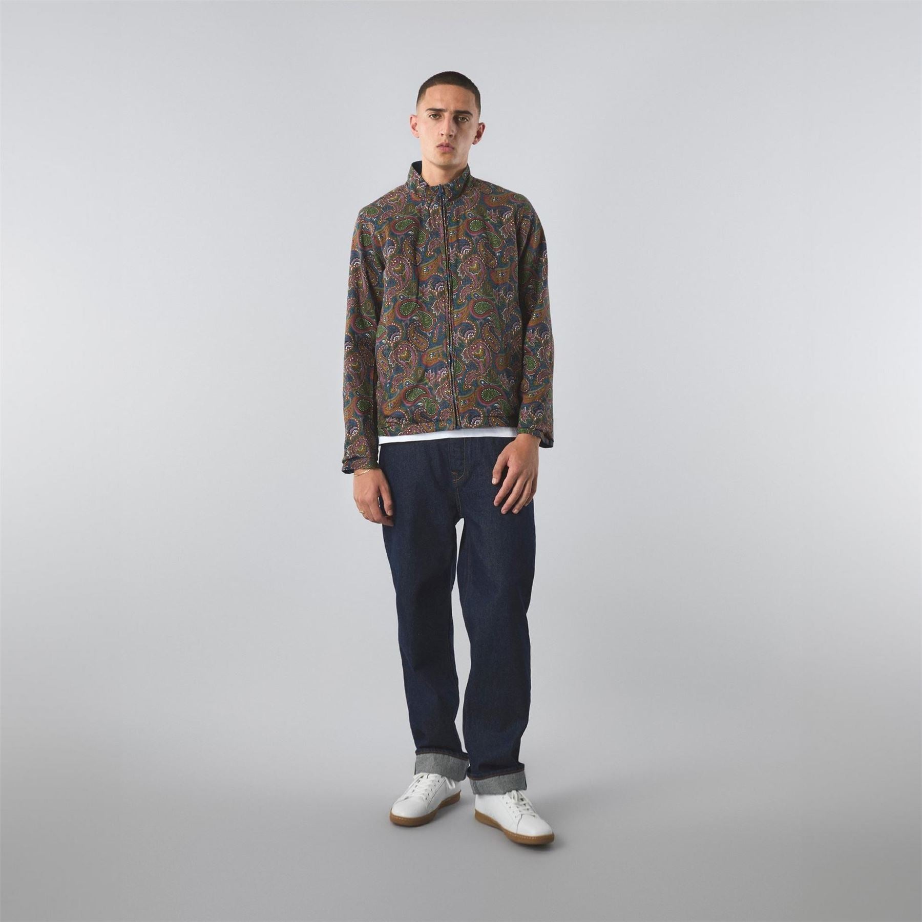 Pretty Green 15th Corporation Mock Neck Parka Jacket