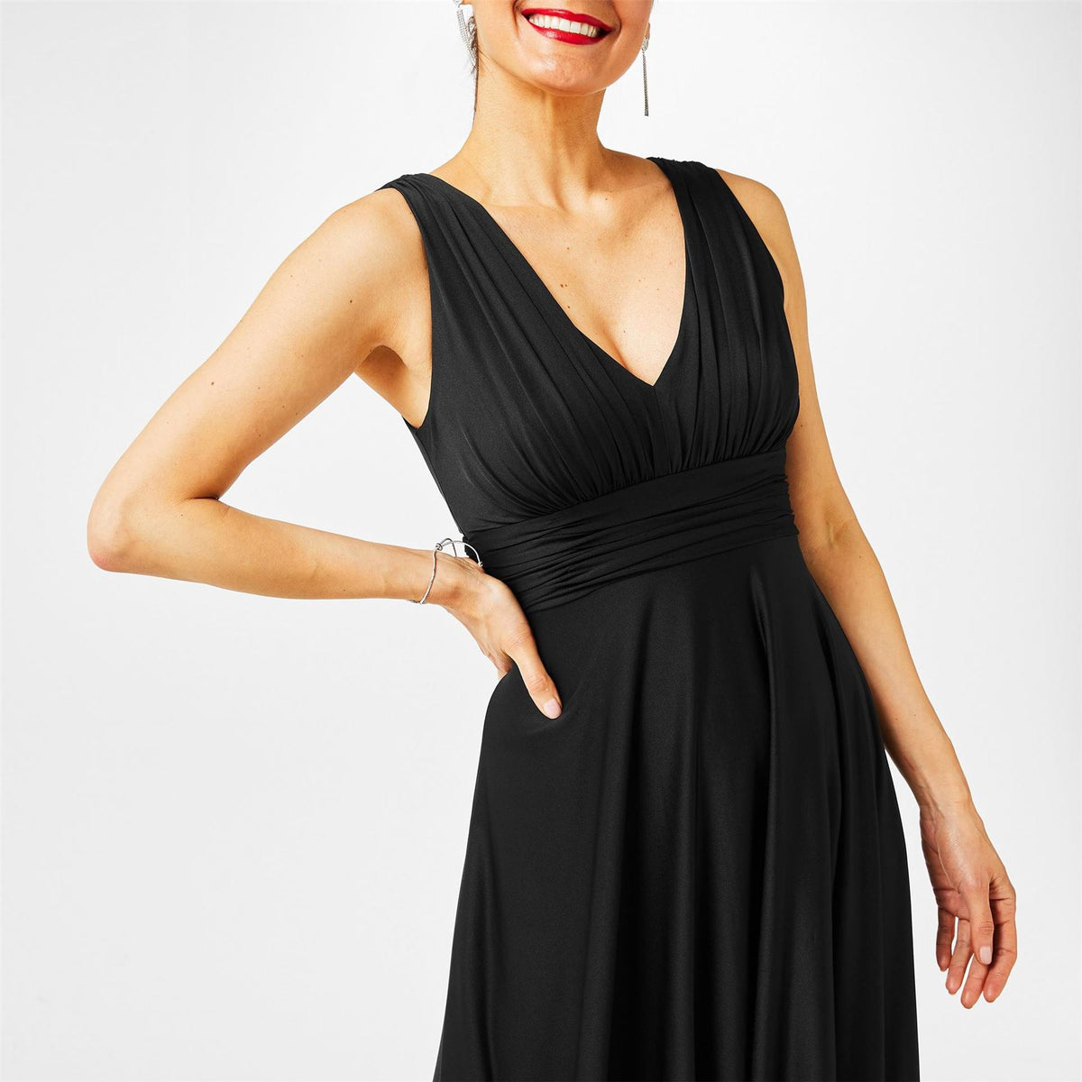 Biba Deep V Maxi Dress