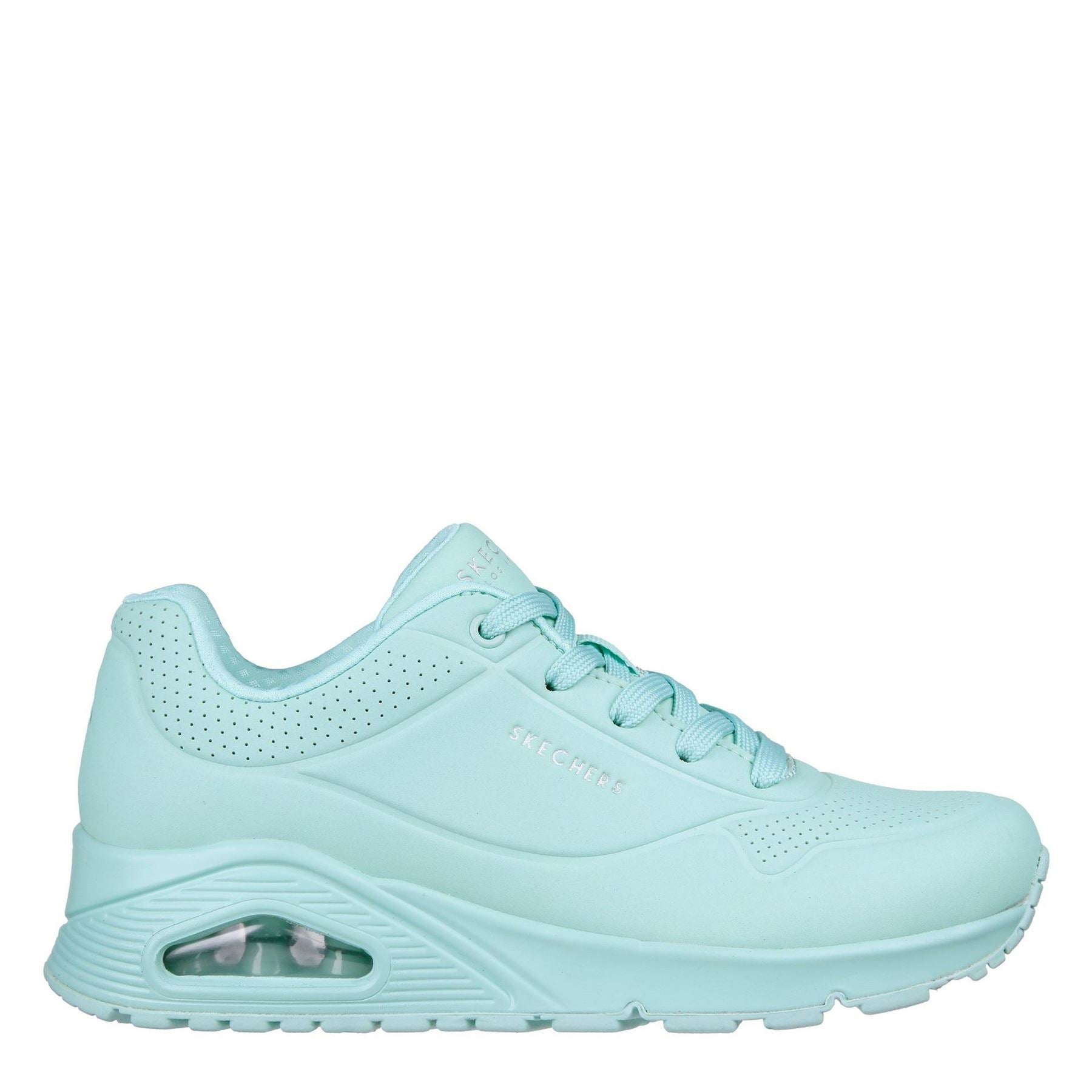 Skechers Womens Pastel Durabuck Lace Up Fash Low Top Trainers
