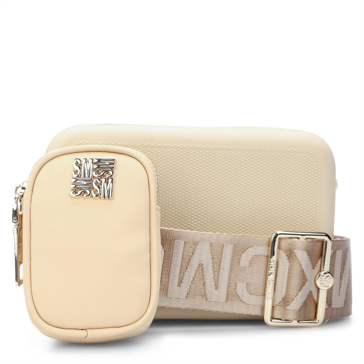 Steve Madden Wordmark Rectangle Shape Sling Bag with Key Case