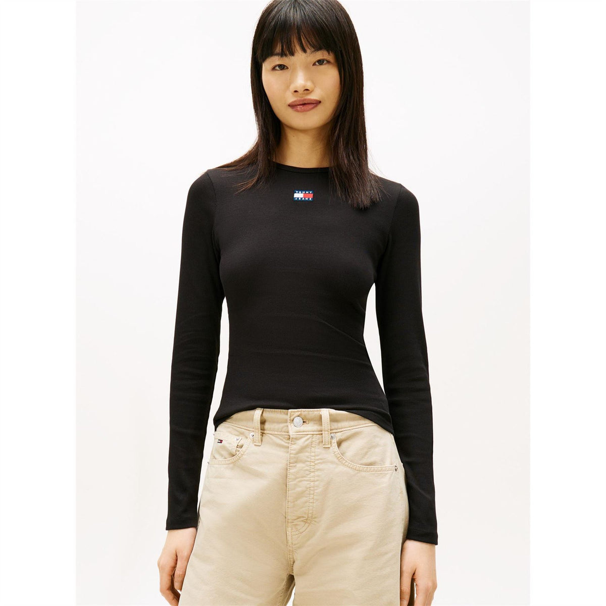 Tommy Jeans Lifestyle Solucellair Crew Neck Long Sleeve Jersey T-Shirt