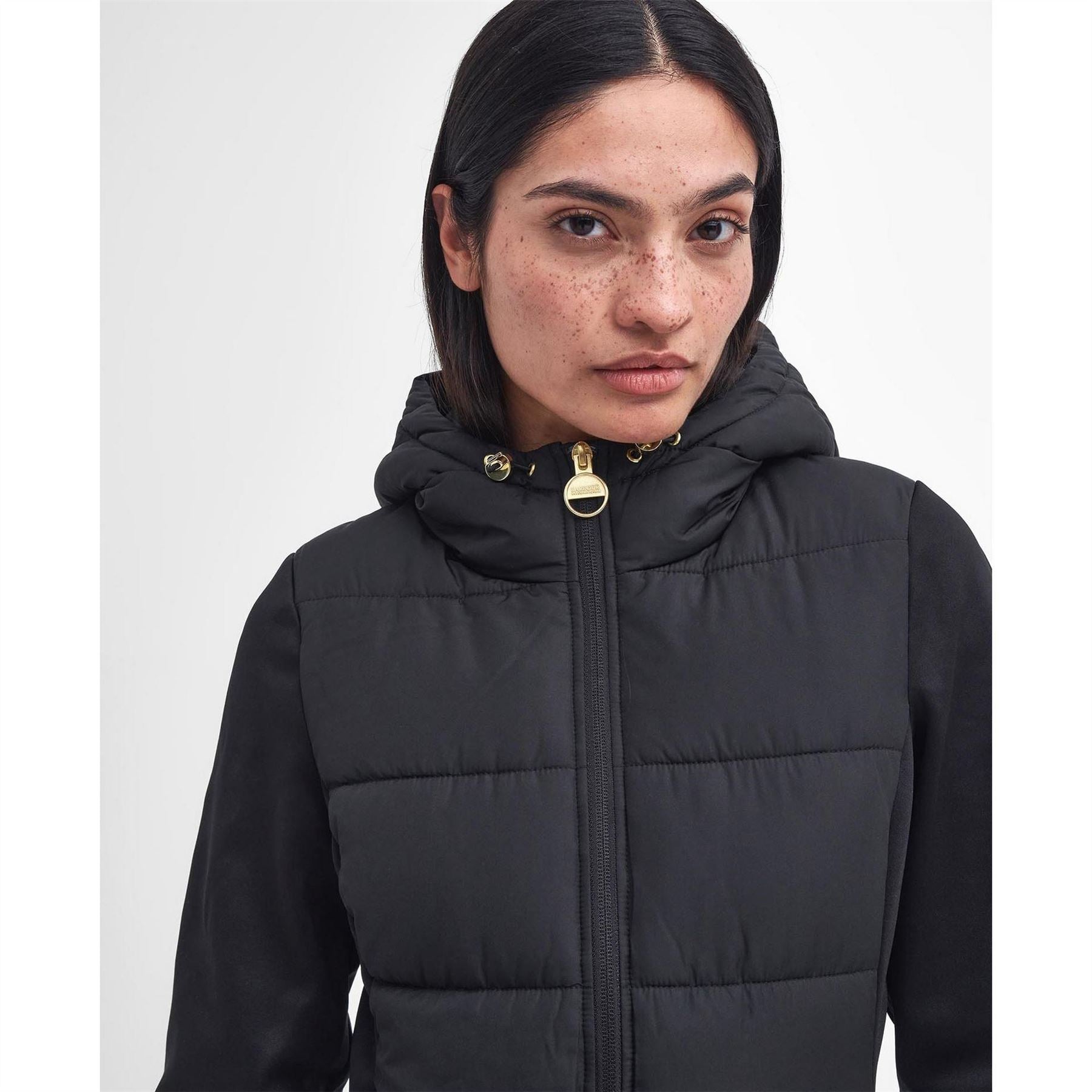 Barbour International Bondar Quilted Hooded Hybrid Jacket