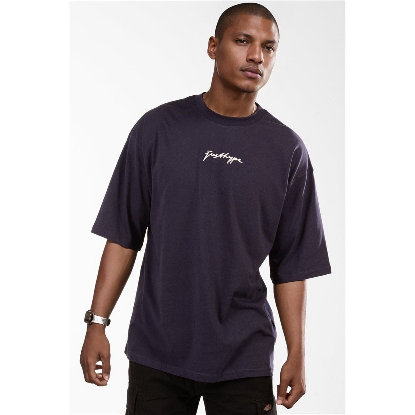 Hype Regular Fit Lettering Crew Neck T-Shirt