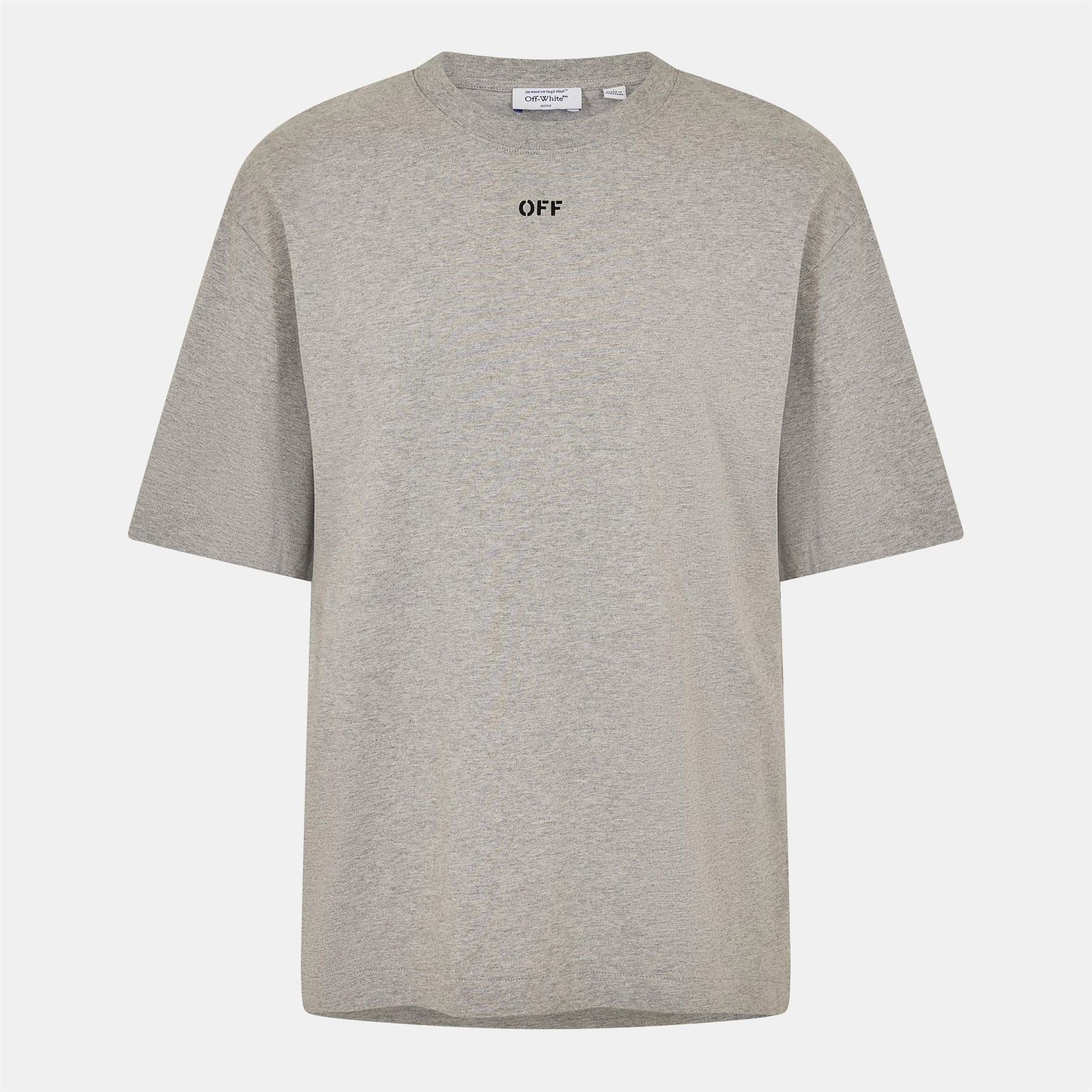 Off White Crew Neck Short Sleeve Skate T-Shirt