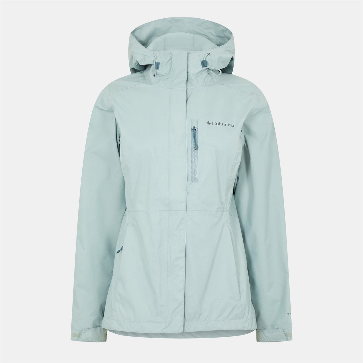 Columbia Pour Solid Patterned Hooded Rain Jacket