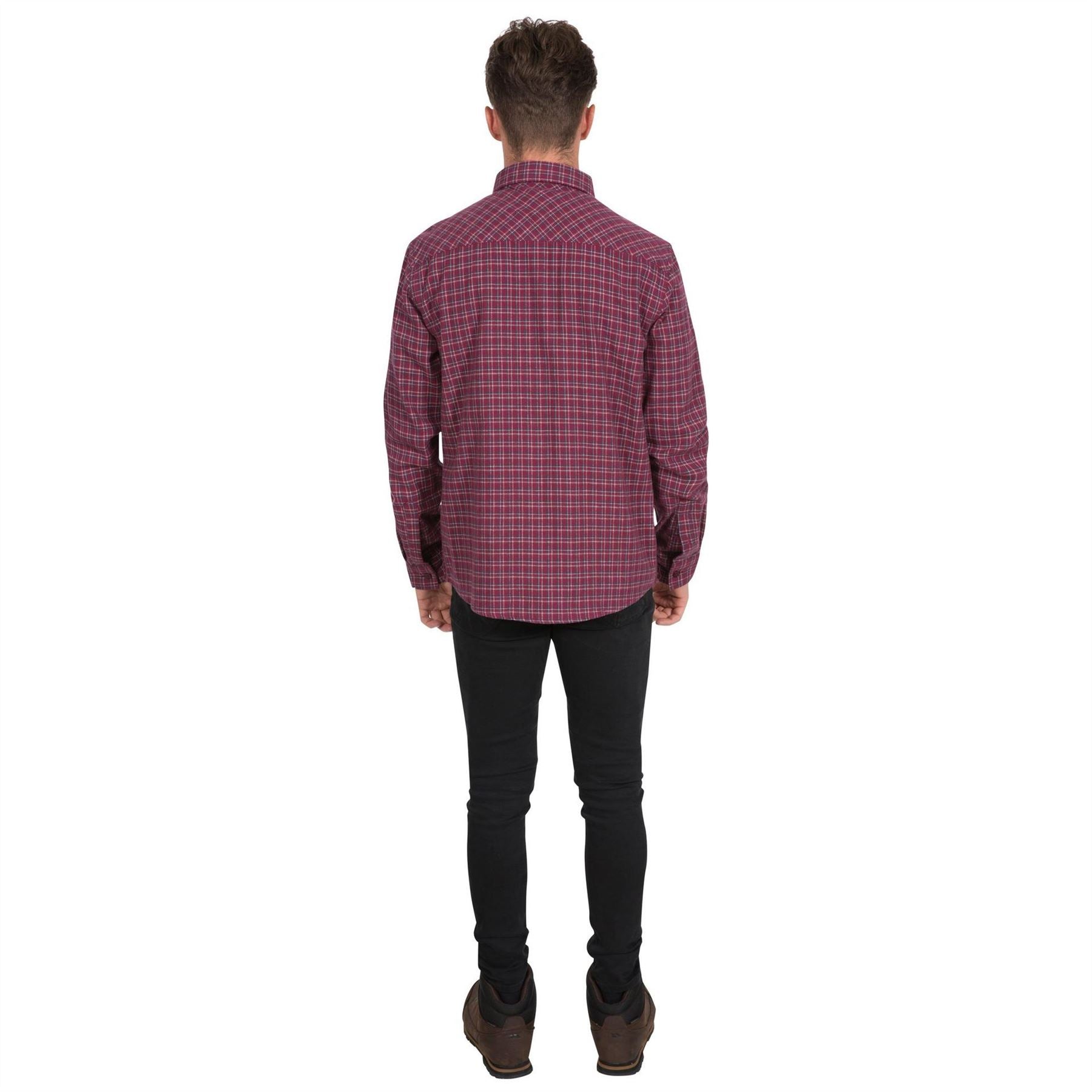 Trespass Snypr Plaid Zip Pocket Regular Fit Long Sleeve Shirt