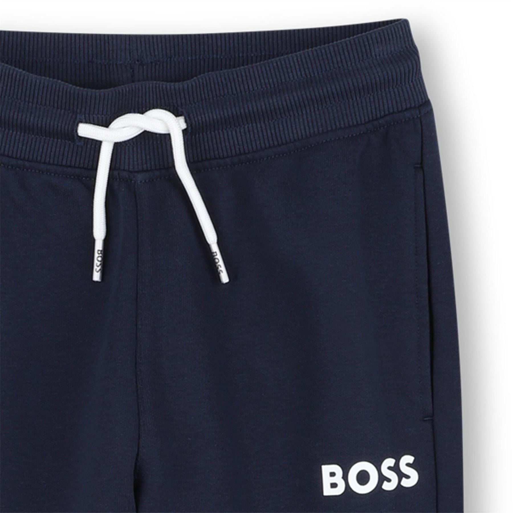 Boss Wordmark Solid Patterned Slim Joggers