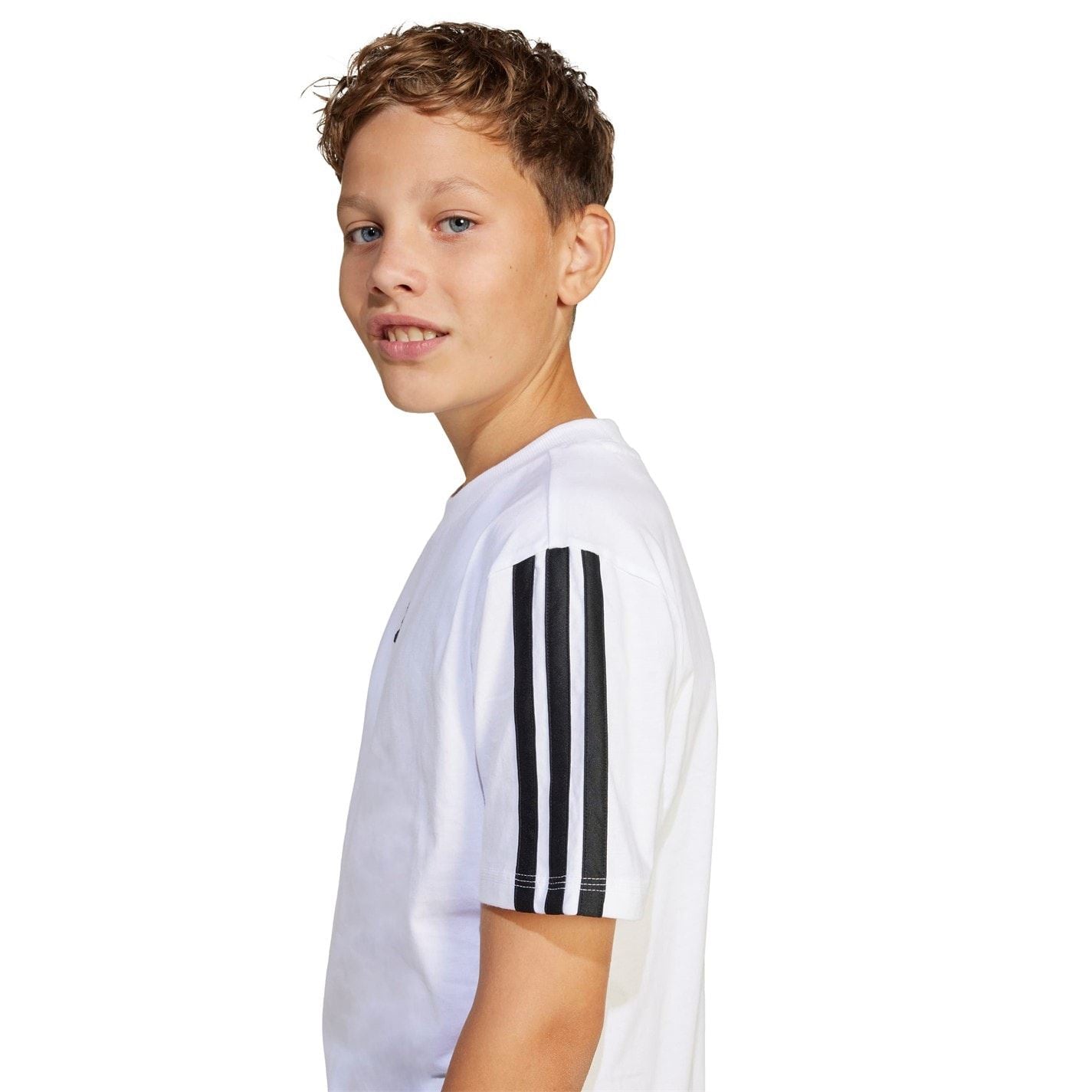 adidas 3 Stripe Essentials T-Shirt Junior