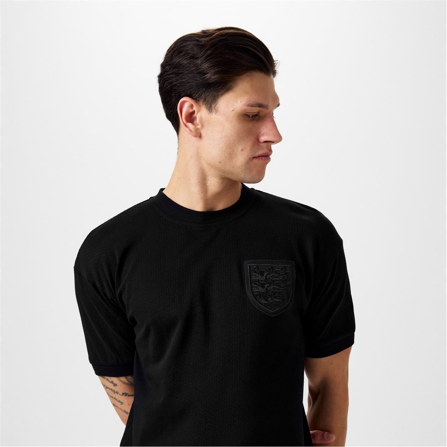 Score Draw Mens England 1970 Black OuT-Shirt