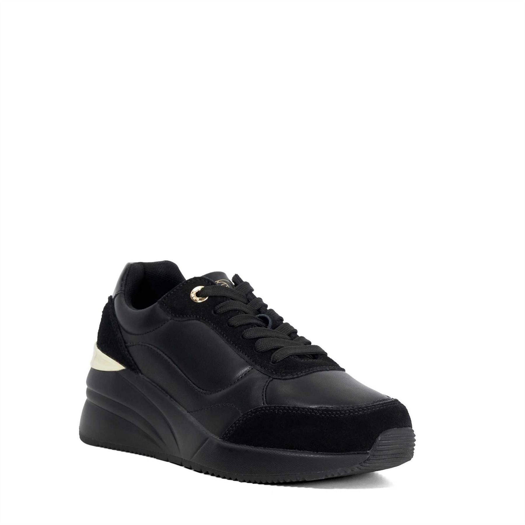 Dune London Elatie Lace Up Wedge Trainers