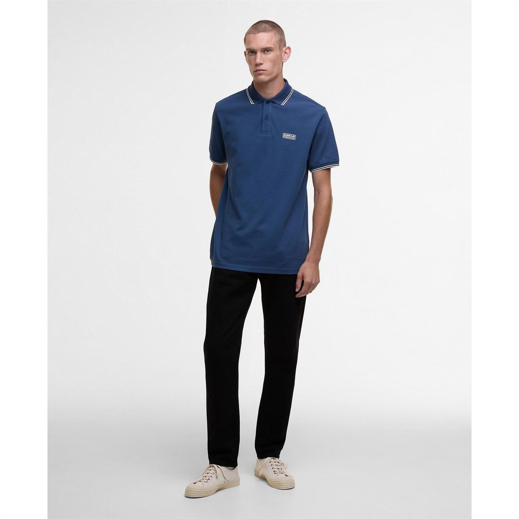 Barbour International Tipped Short Sleeve Polo Shirt