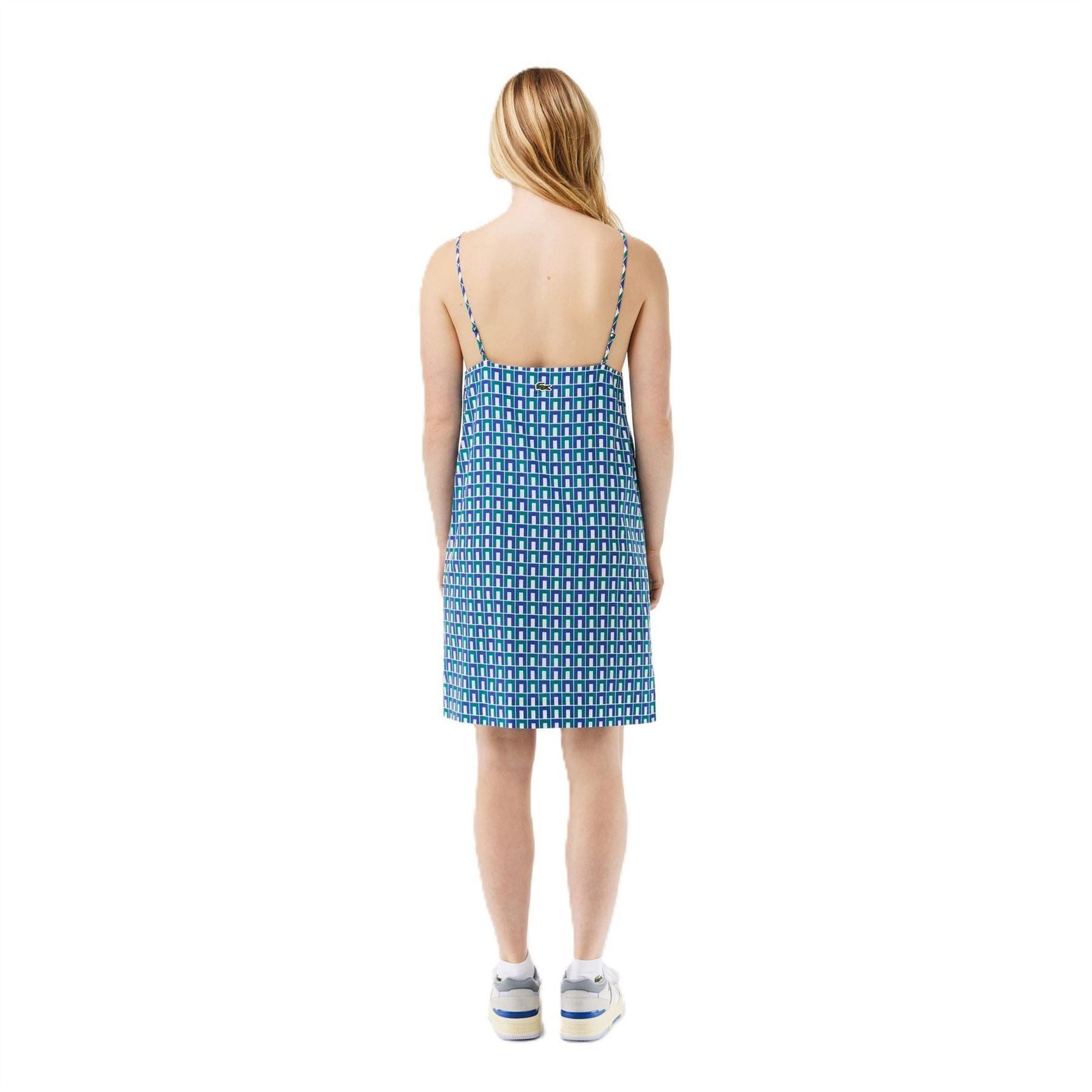 Lacoste Spaghetti Strap Mini Slip Dress
