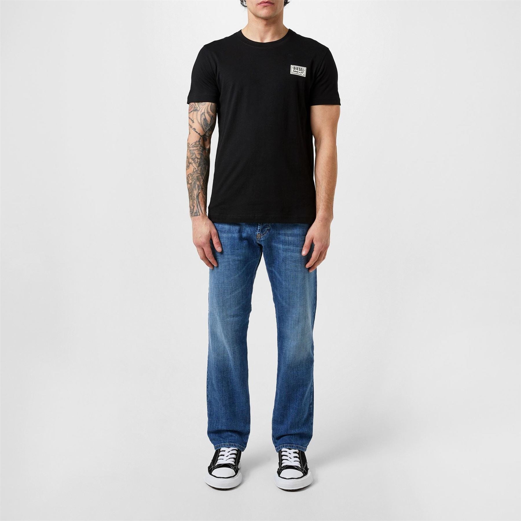 Diesel Mens Patch Logo T-Shirt