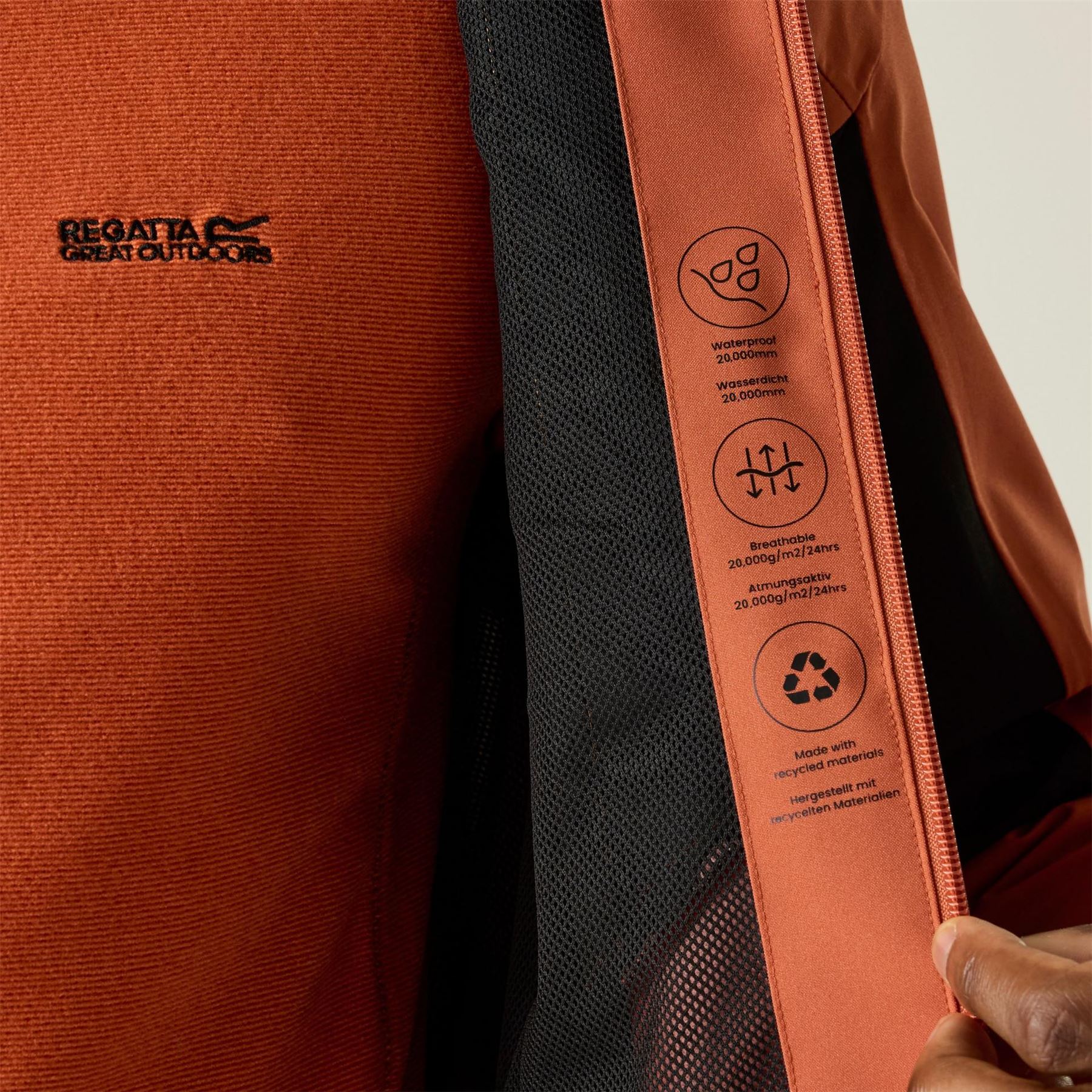 Regatta Birchoodyale Ii Isotex 15000 Breathable Long Sleeve Waterproof Jacket