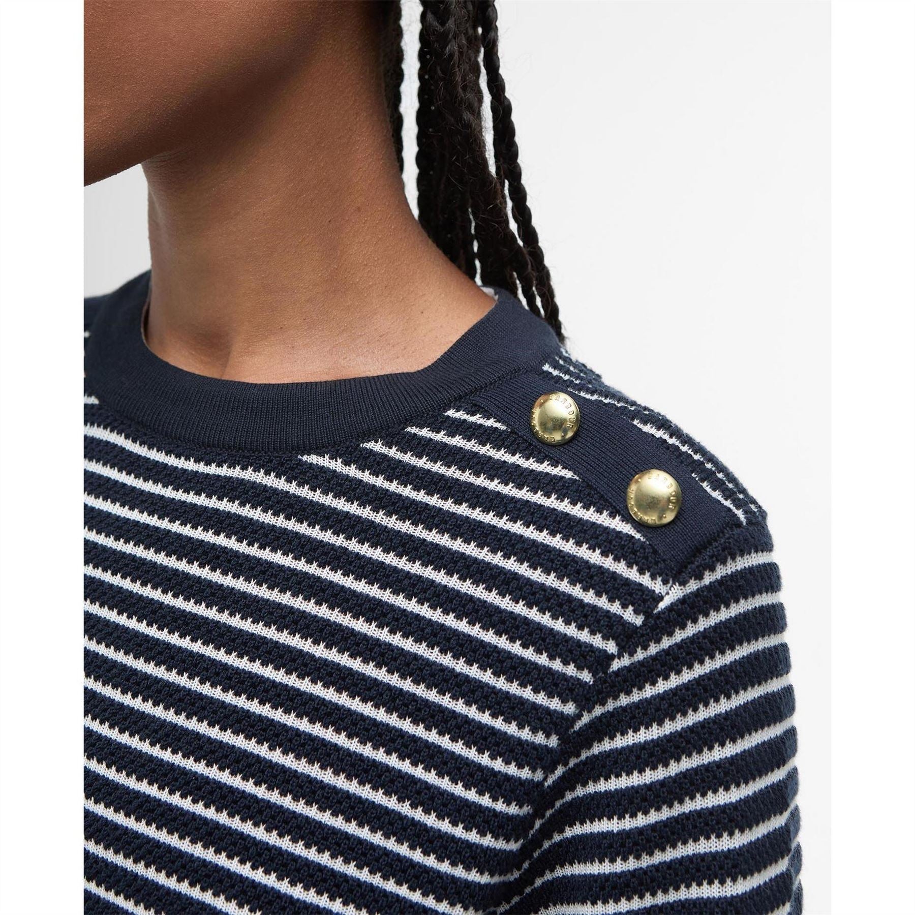 Barbour Striped Crew Neck Jumper