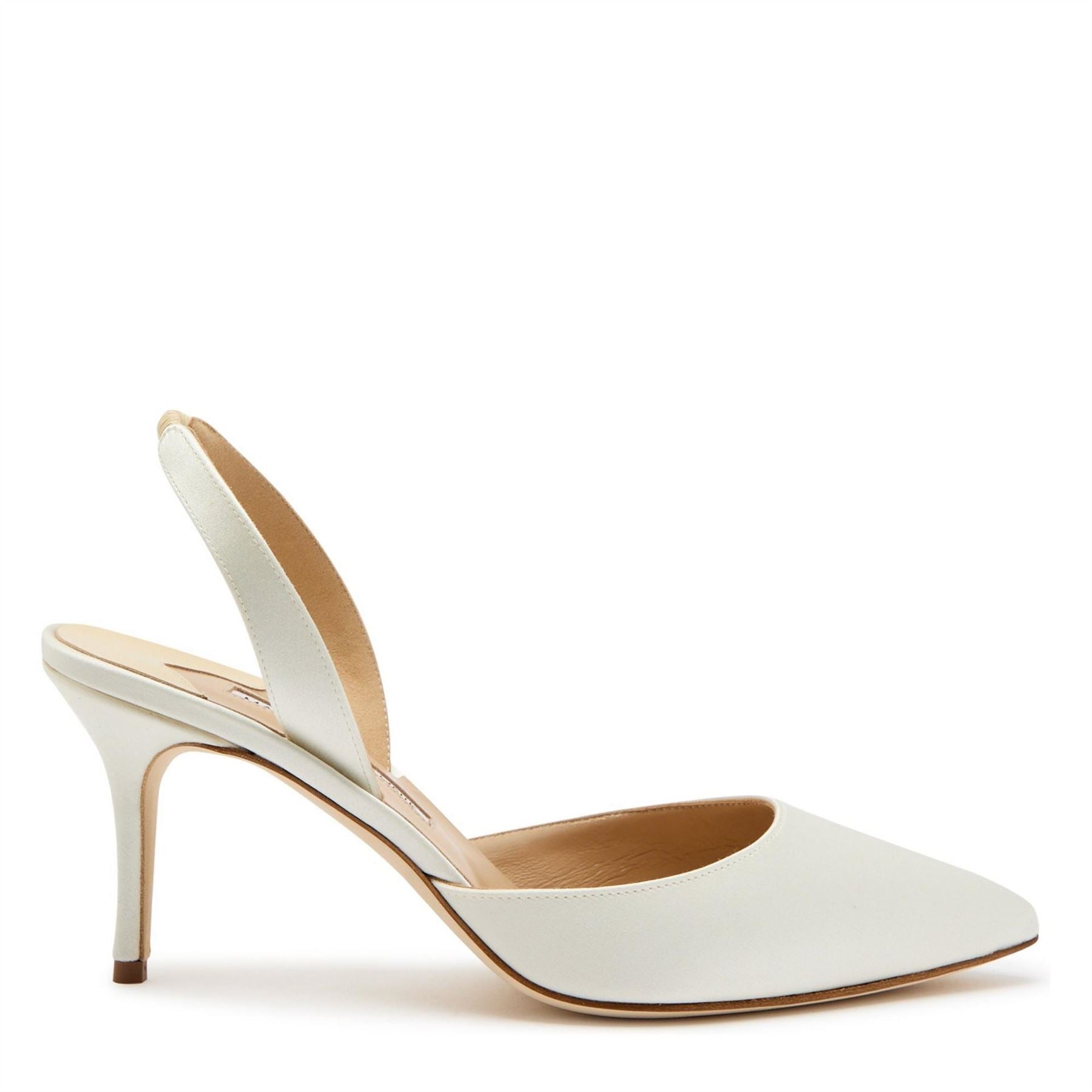 Manolo Blahnik Satin Slincgback 70mm