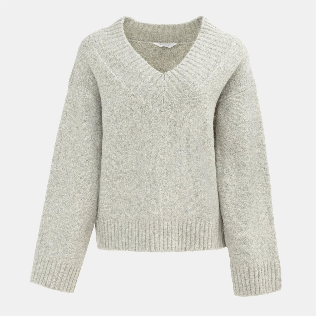 Miso Womens V Neck Knit Jumper
