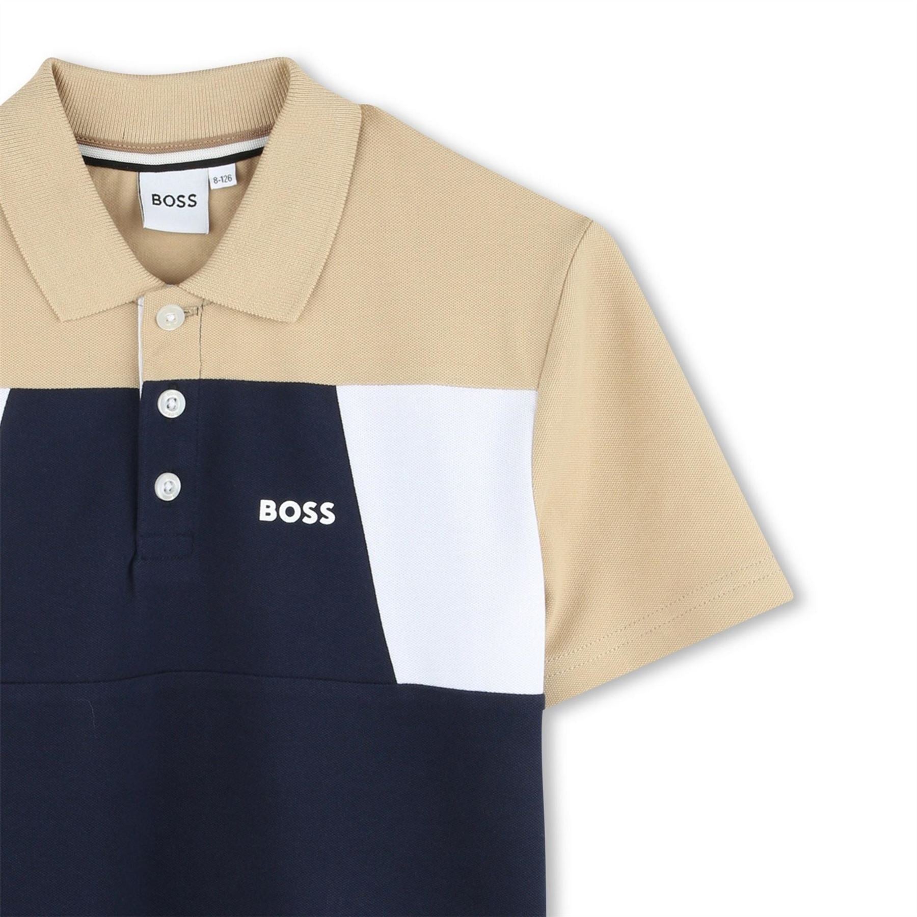 Boss Colour Block Polo Shirt, Colour Block Design