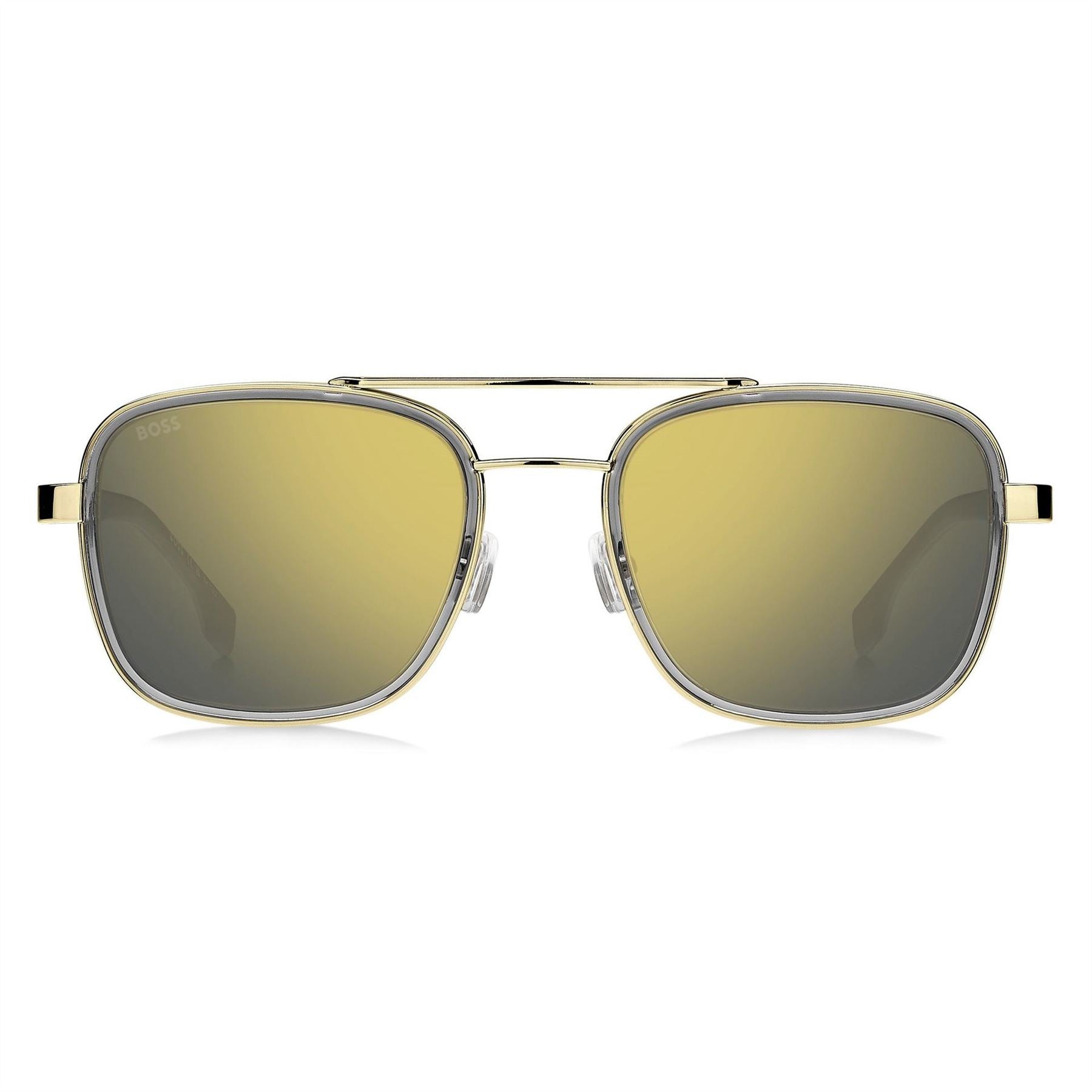 Boss Double Bridge Round Sunglasses
