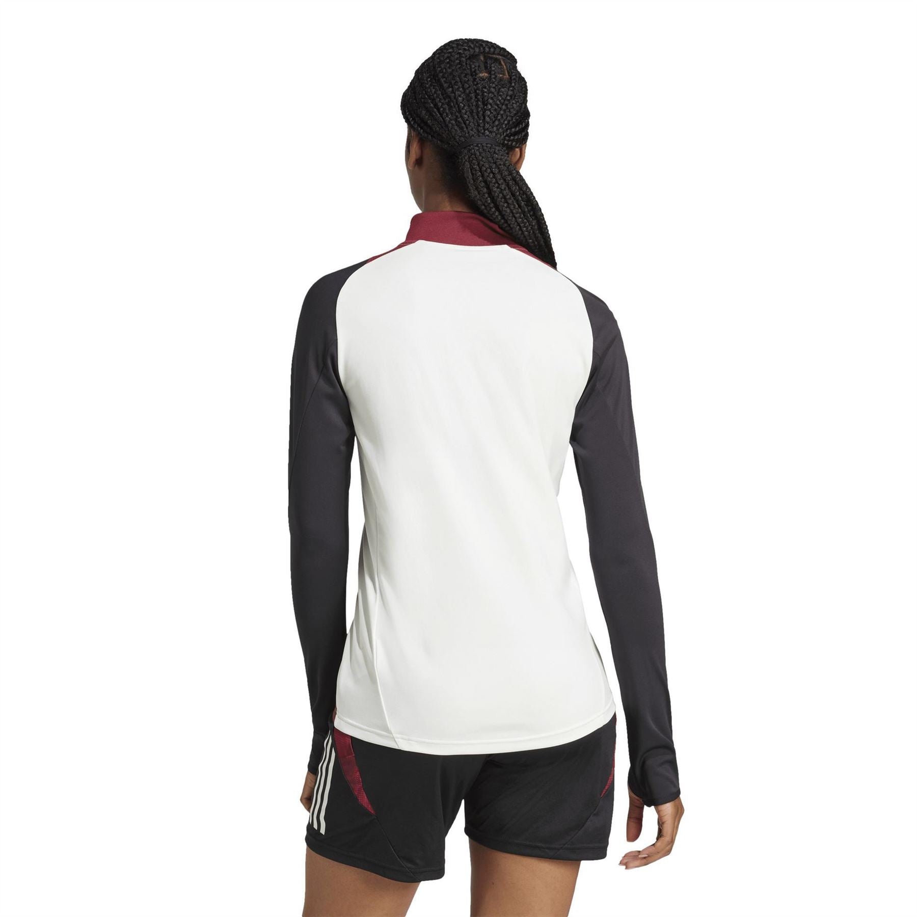 adidas Manchester United Zip Neck Raglan Sleeve Athletic Top