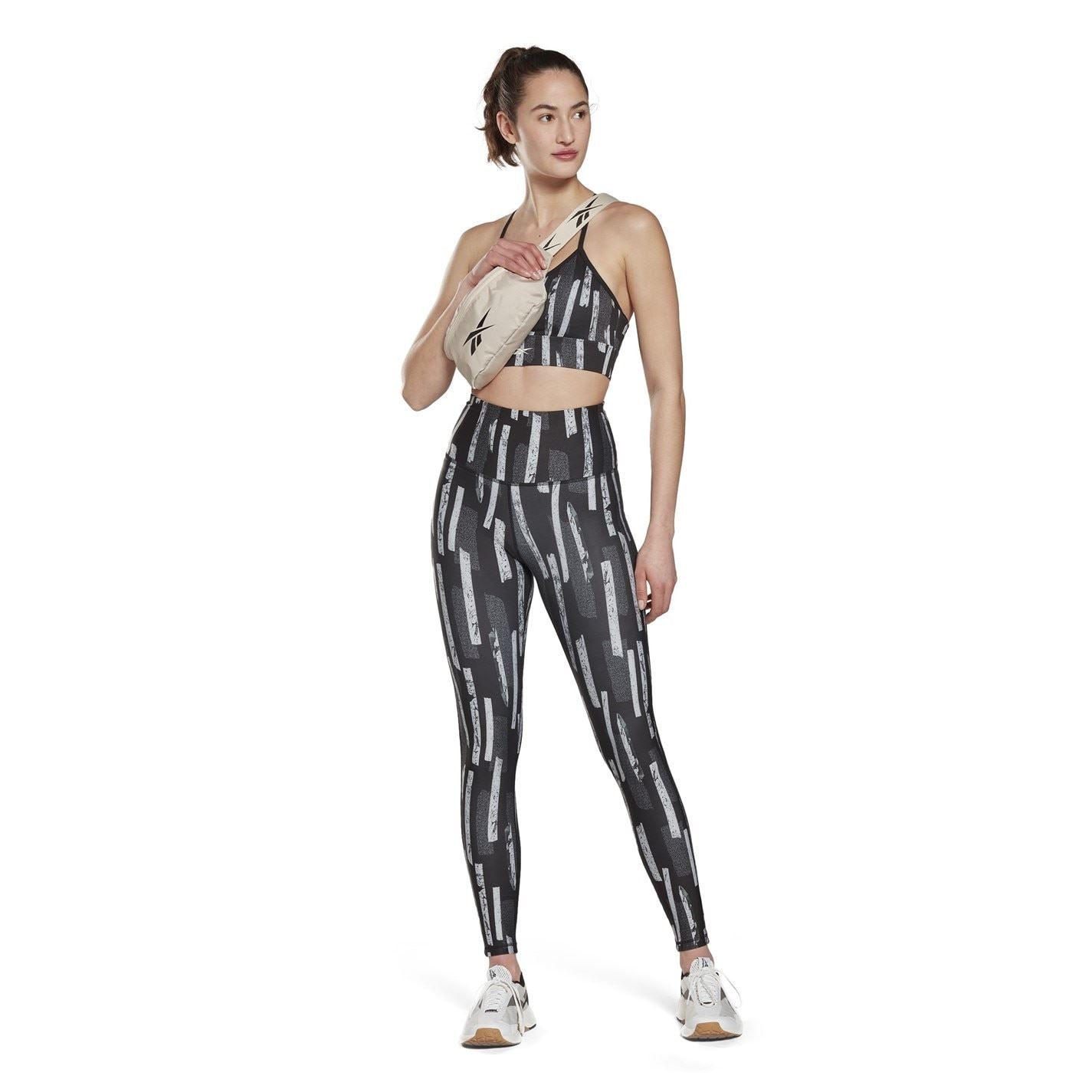 Reebok Womens Myt Allover Print Leggings Legging