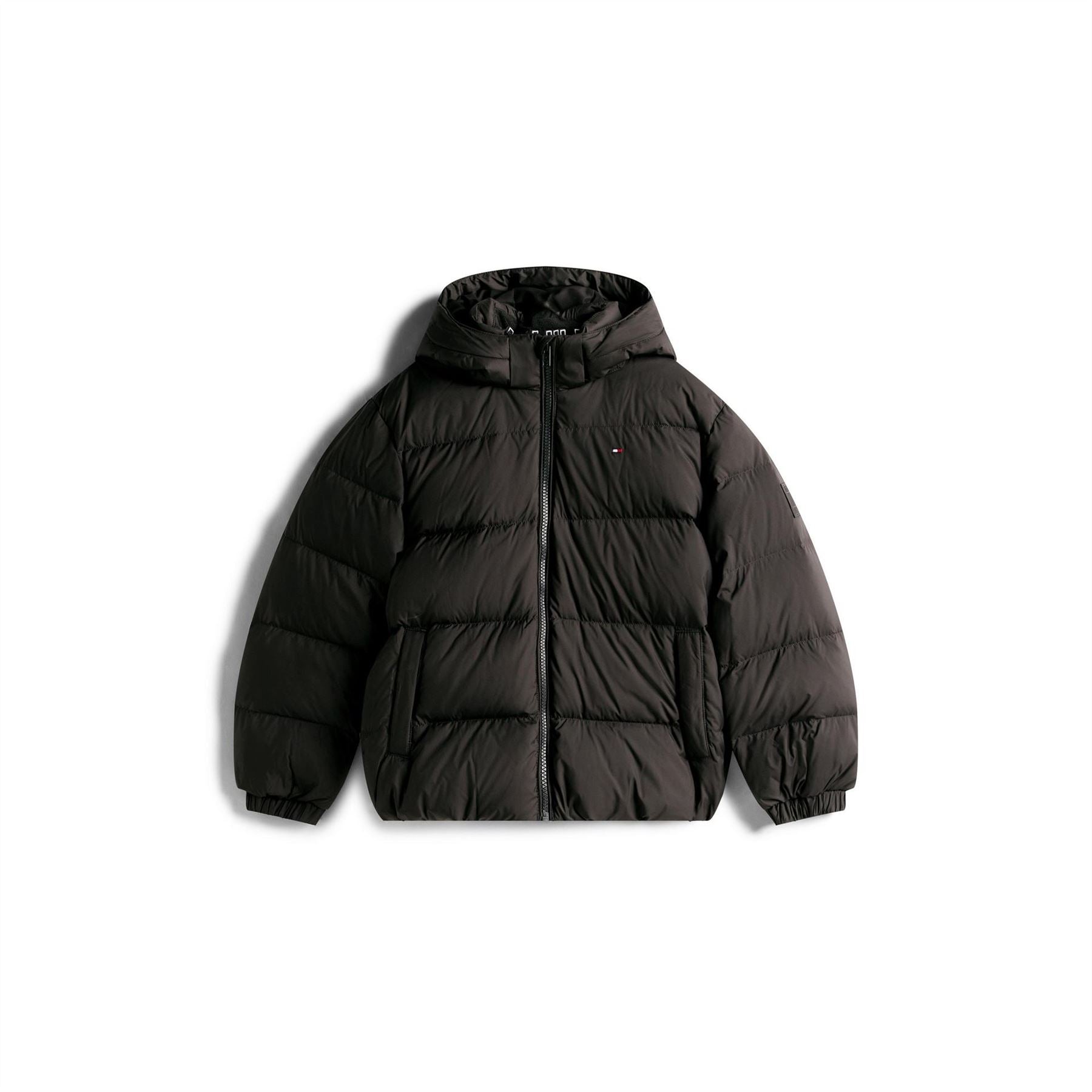 Tommy Hilfiger Essential Hooded Solid Patterned Puffer Jacket