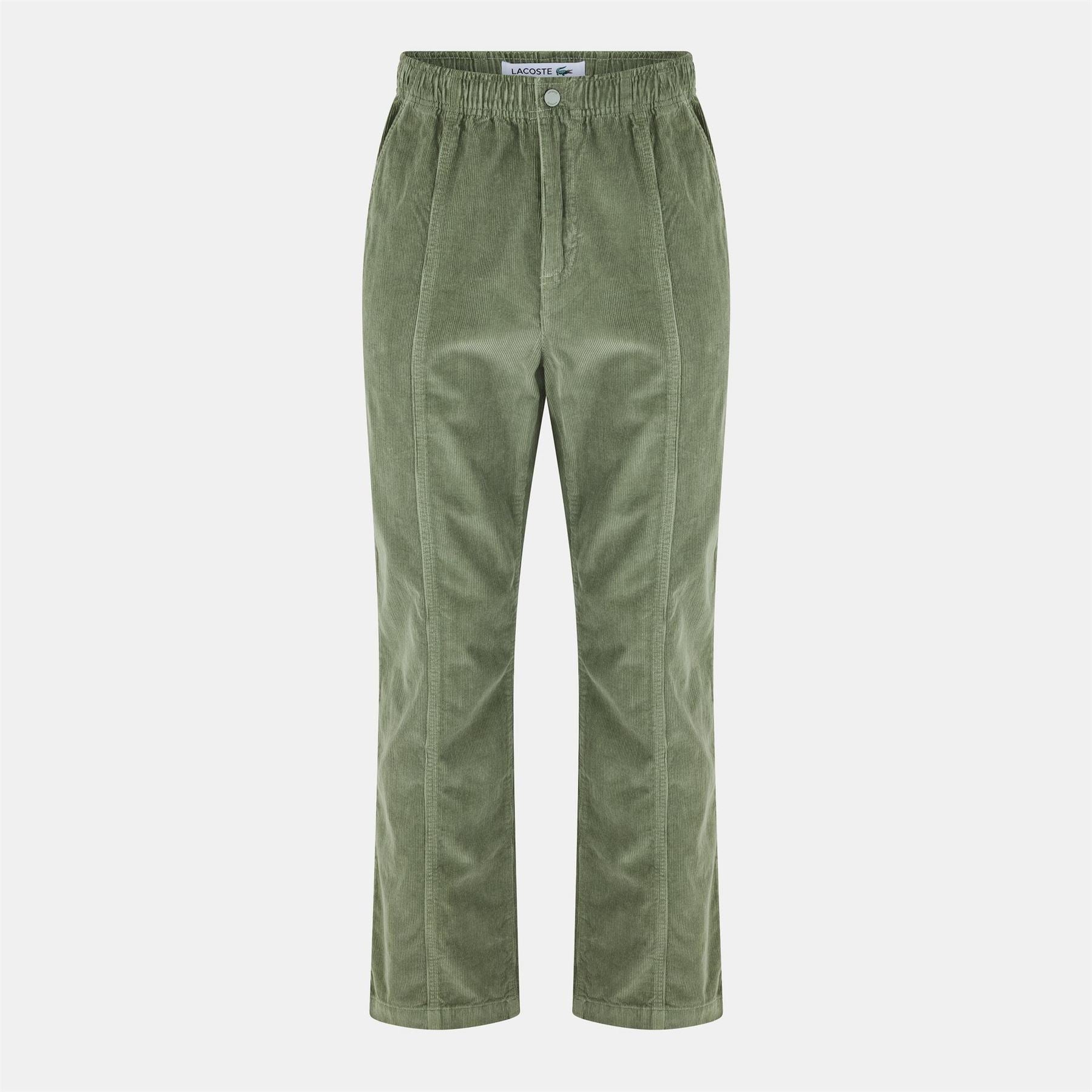 Lacoste Solid Patterned Straight Chinos