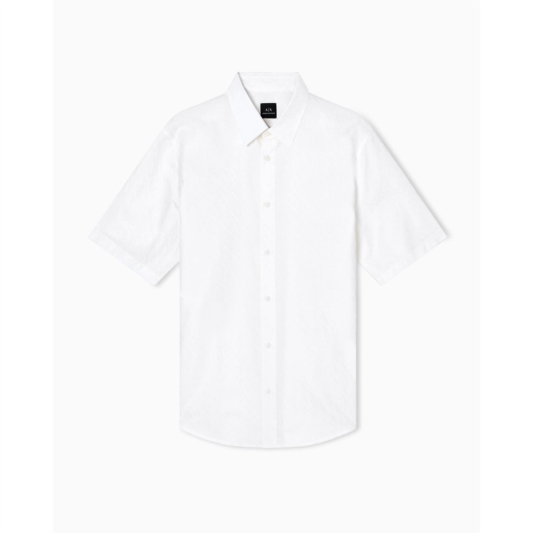 Armani Exchange Exchange Collared Neck Short Sleeve Shirt