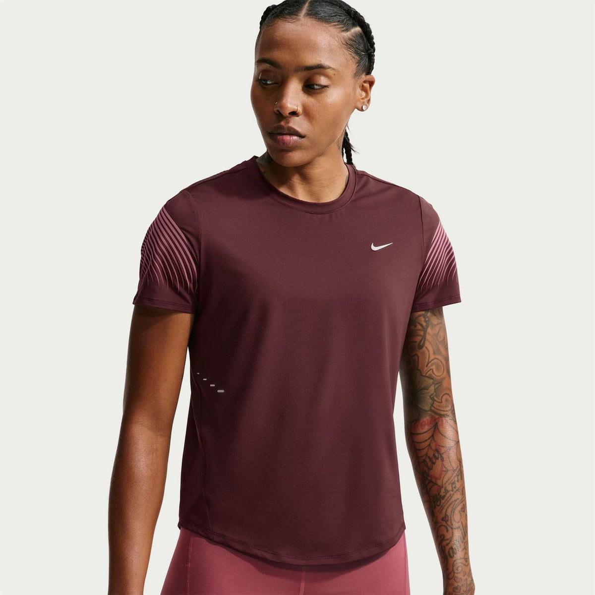 Nike Swift Flash Dri Fit Short Sleeve Crew Neck Running Top
