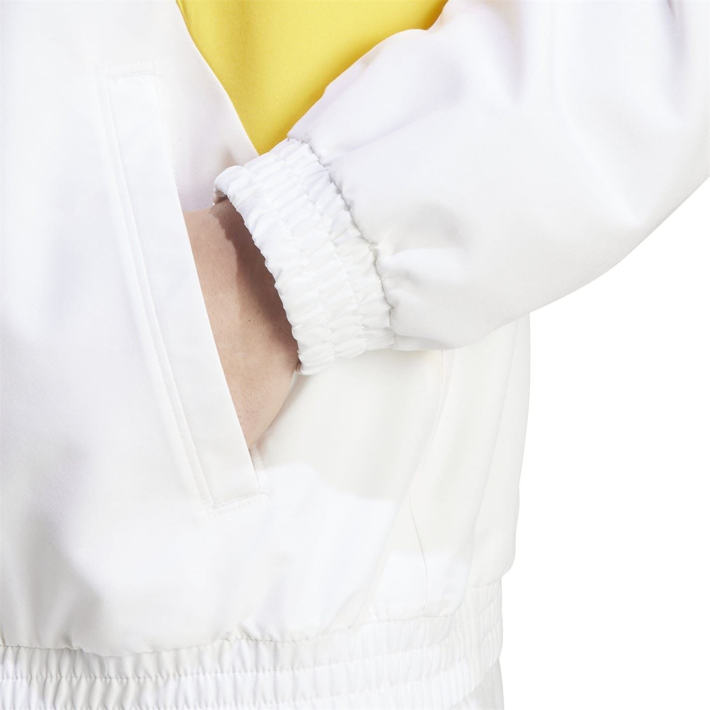 adidas Color Block High Neck Ribbed Cuff Track Jacket