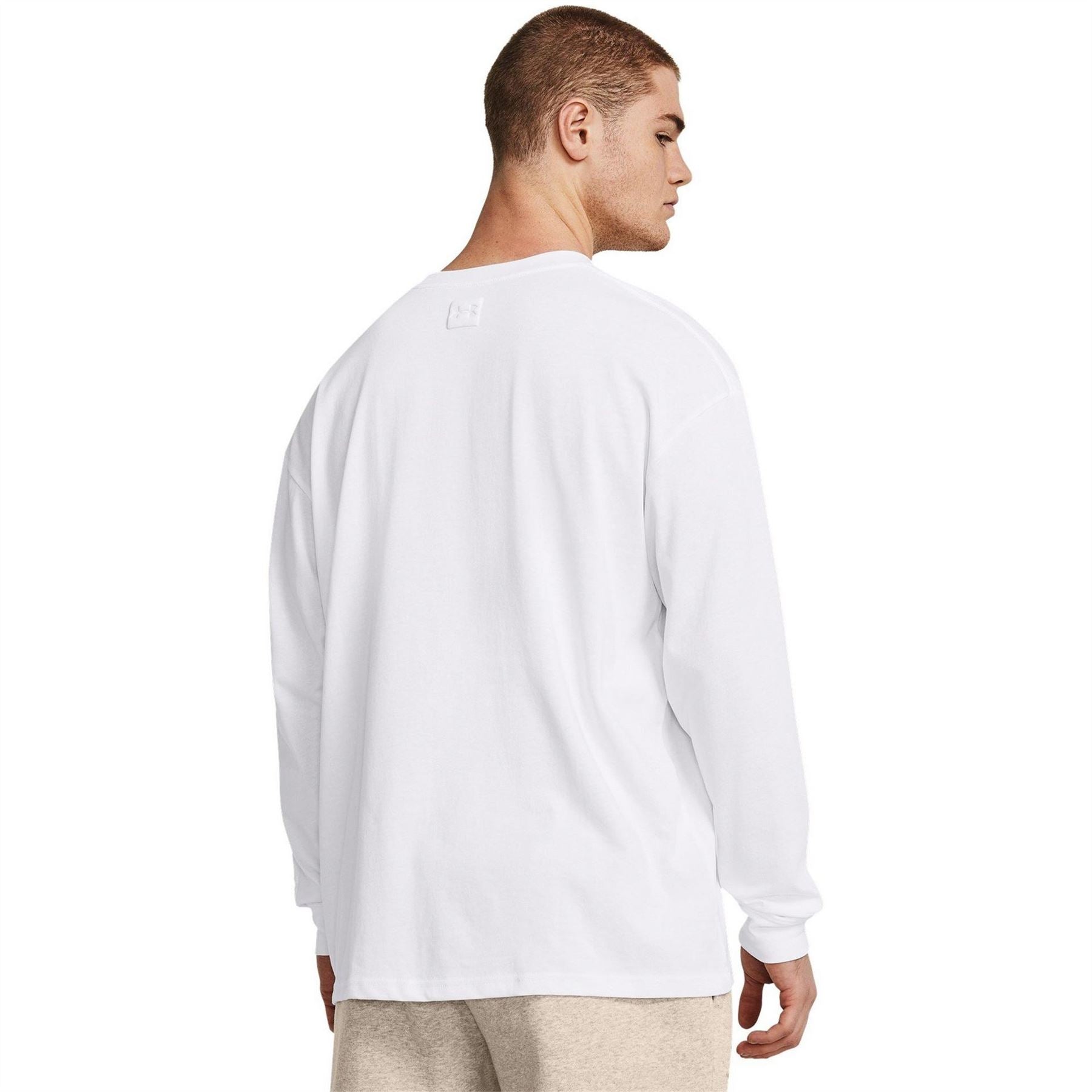 Under Armour Embossed Logo Crew Neck Long Sleeve Jersey T-Shirt