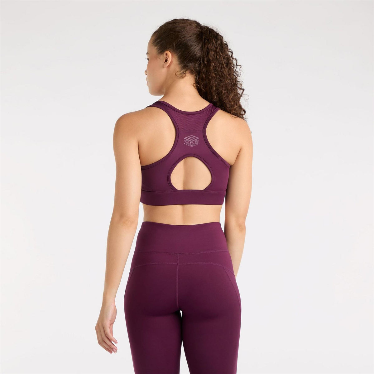 Umbro Training Purple Cropped Sports Bra