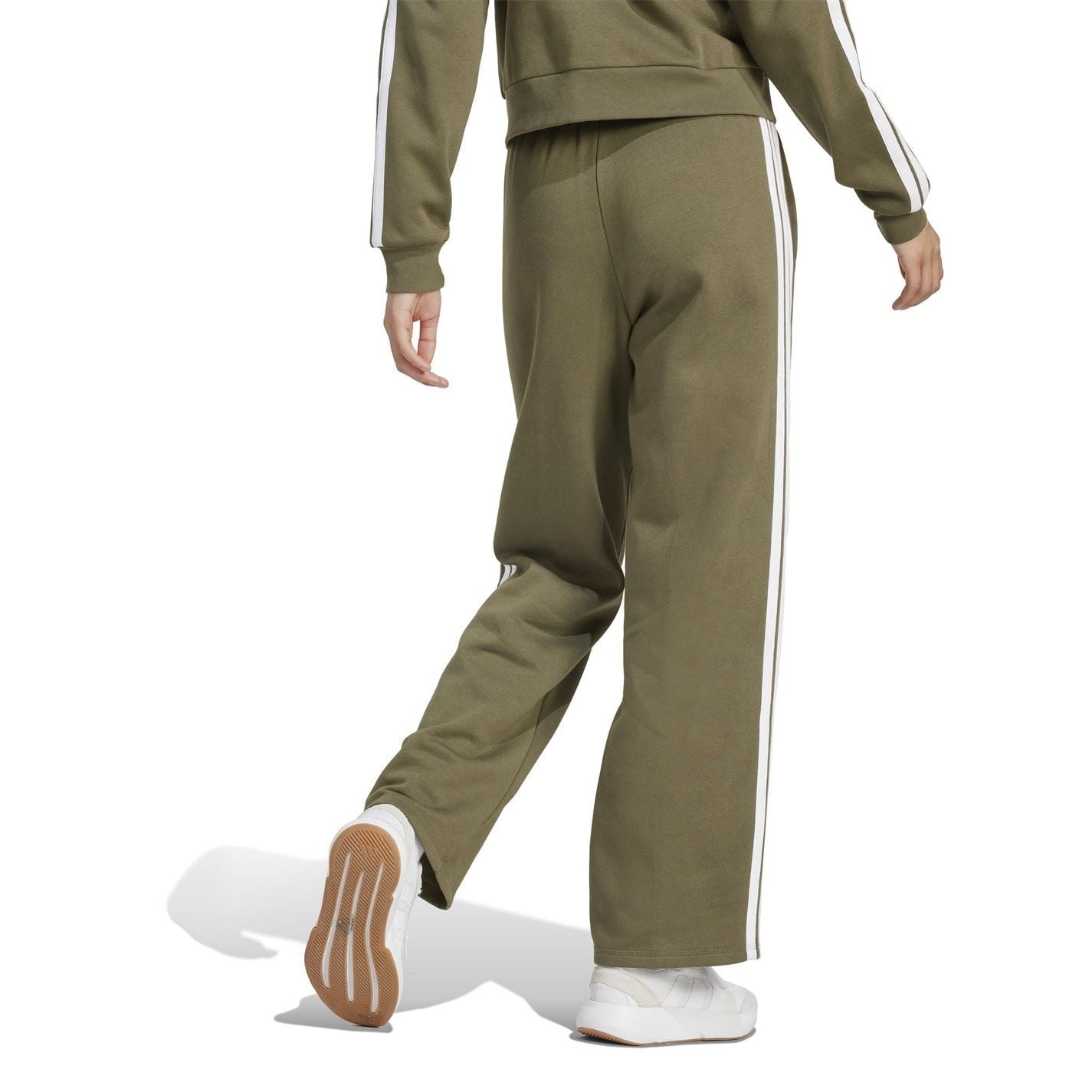 adidas Womens Essentials Wide Leg Fleece Pant