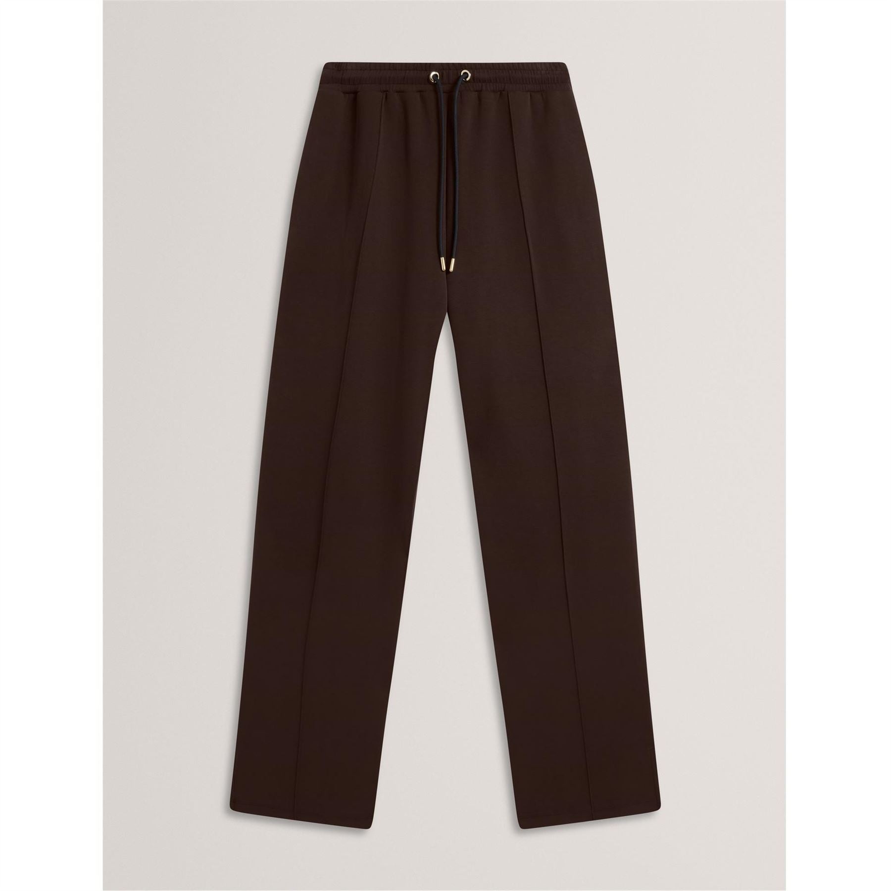 Ted Baker Solid Patterned Open Hem Straight Joggers
